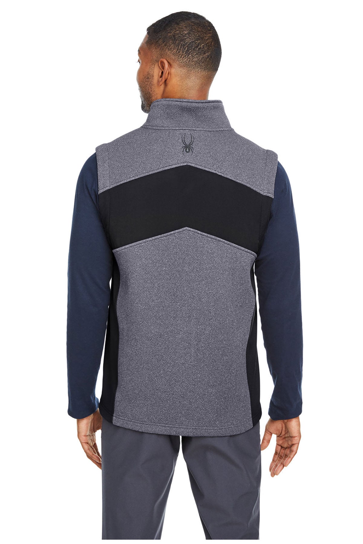 Spyder Men's Pursuit Commuter Custom Vests, Frontr Hthr Blk