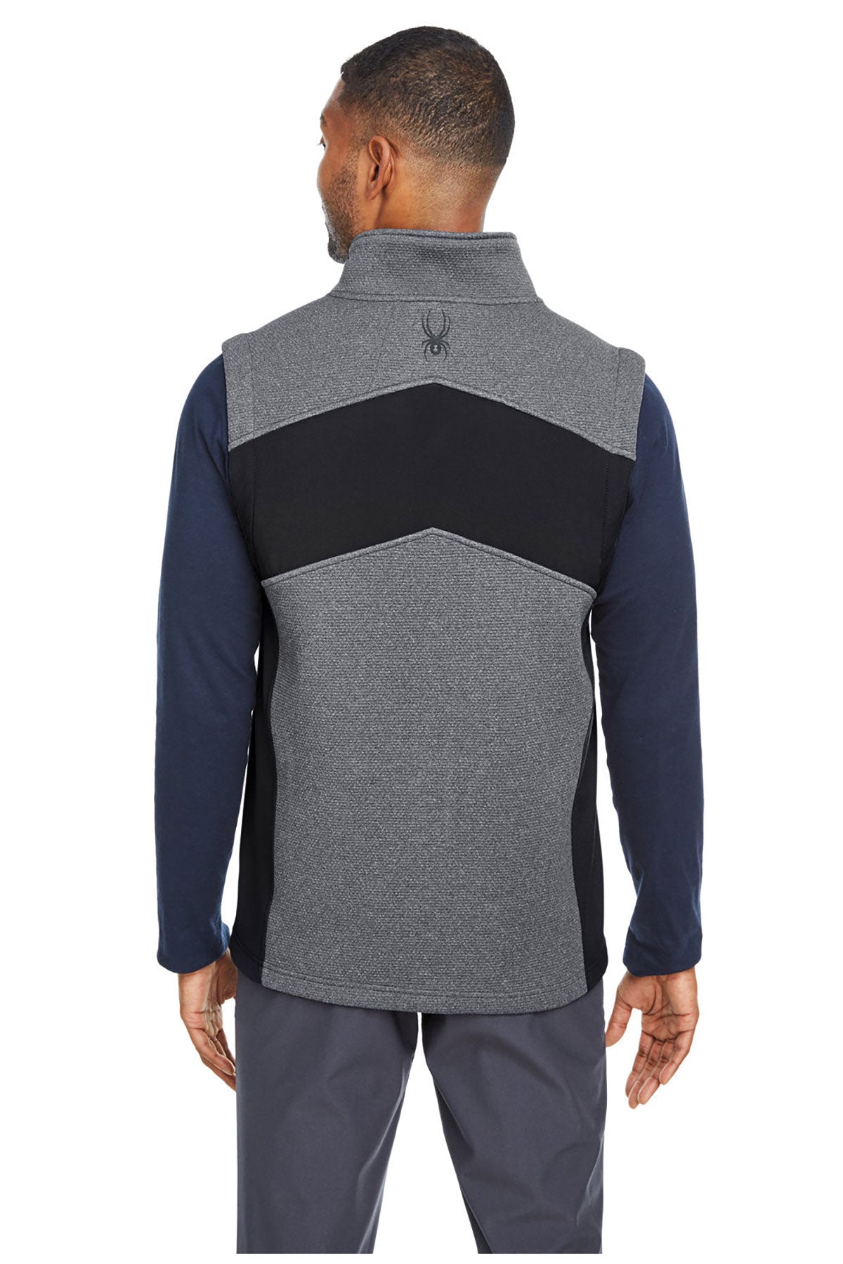 Spyder Men's Pursuit Commuter Custom Vests, Black Hthr Blk