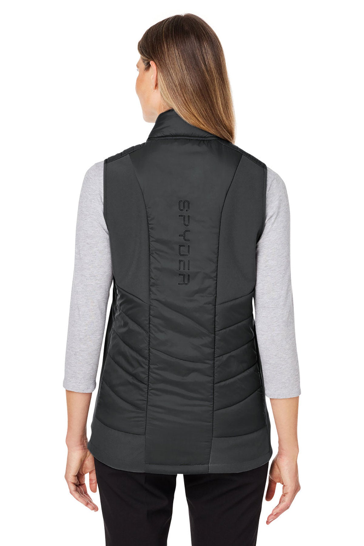 Custom Spyder Ladies' Challenger Vests, Black