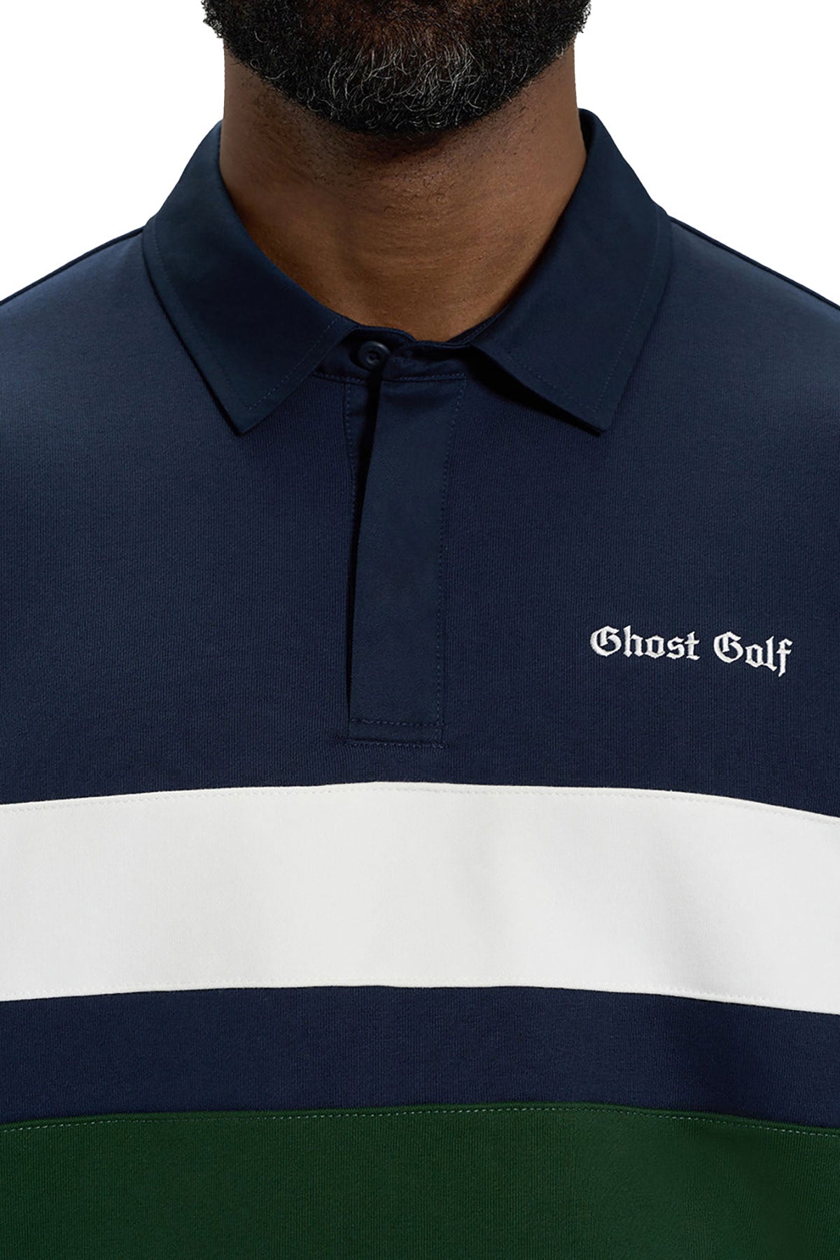 Ghost Golf Spectator Sweatshirt Custom Polos, Navy