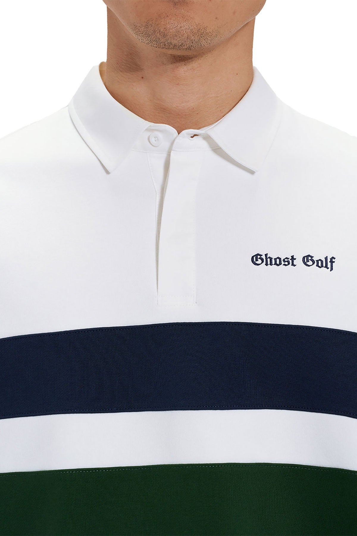 Ghost Golf Spectator Sweatshirt Custom Polos, White