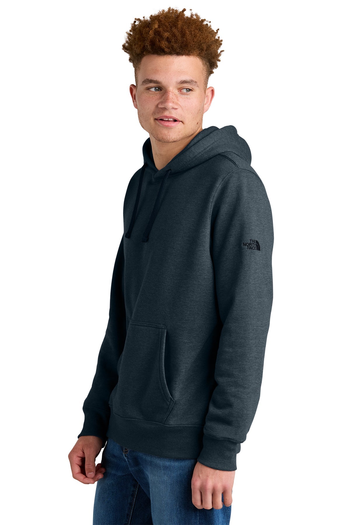 The North Face Sleeve Logo Pullover Custom Hoodies, Urban Navy Heather