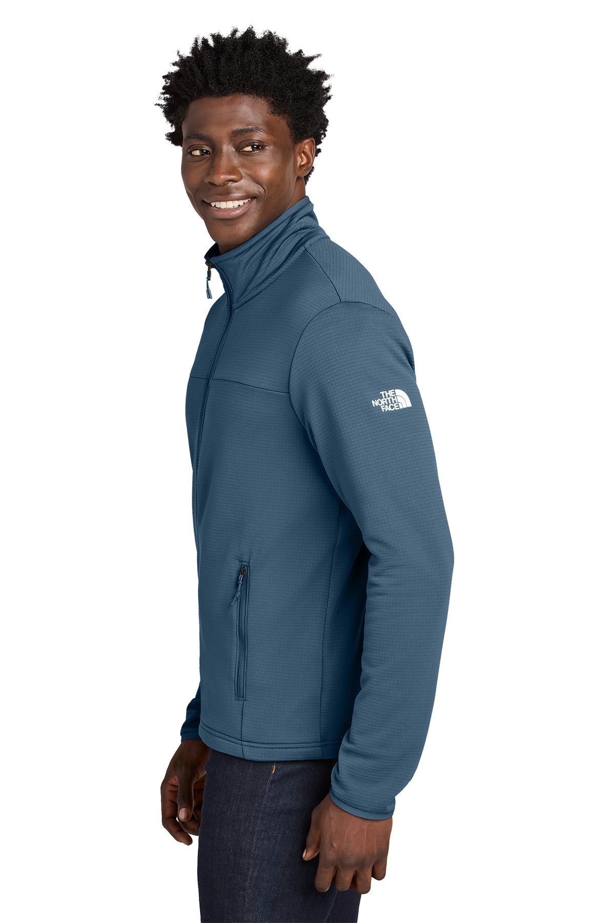 The North Face Aim Full-Zip Fleece Custom Jackets, Shady Blue [Arthritis & Rheumatism Associates PC]