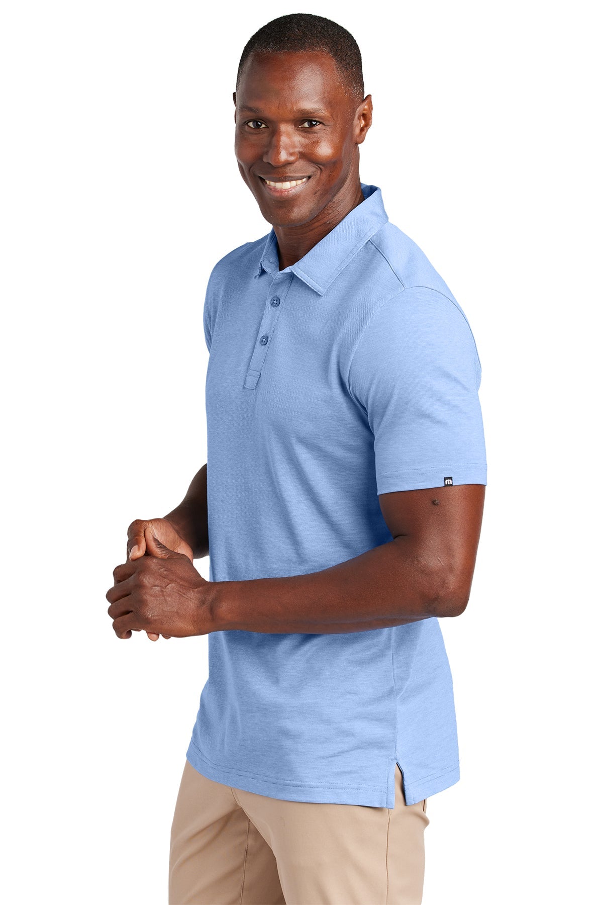 TravisMathew Sunnyvale Customized Polos, Strong Blue Heather