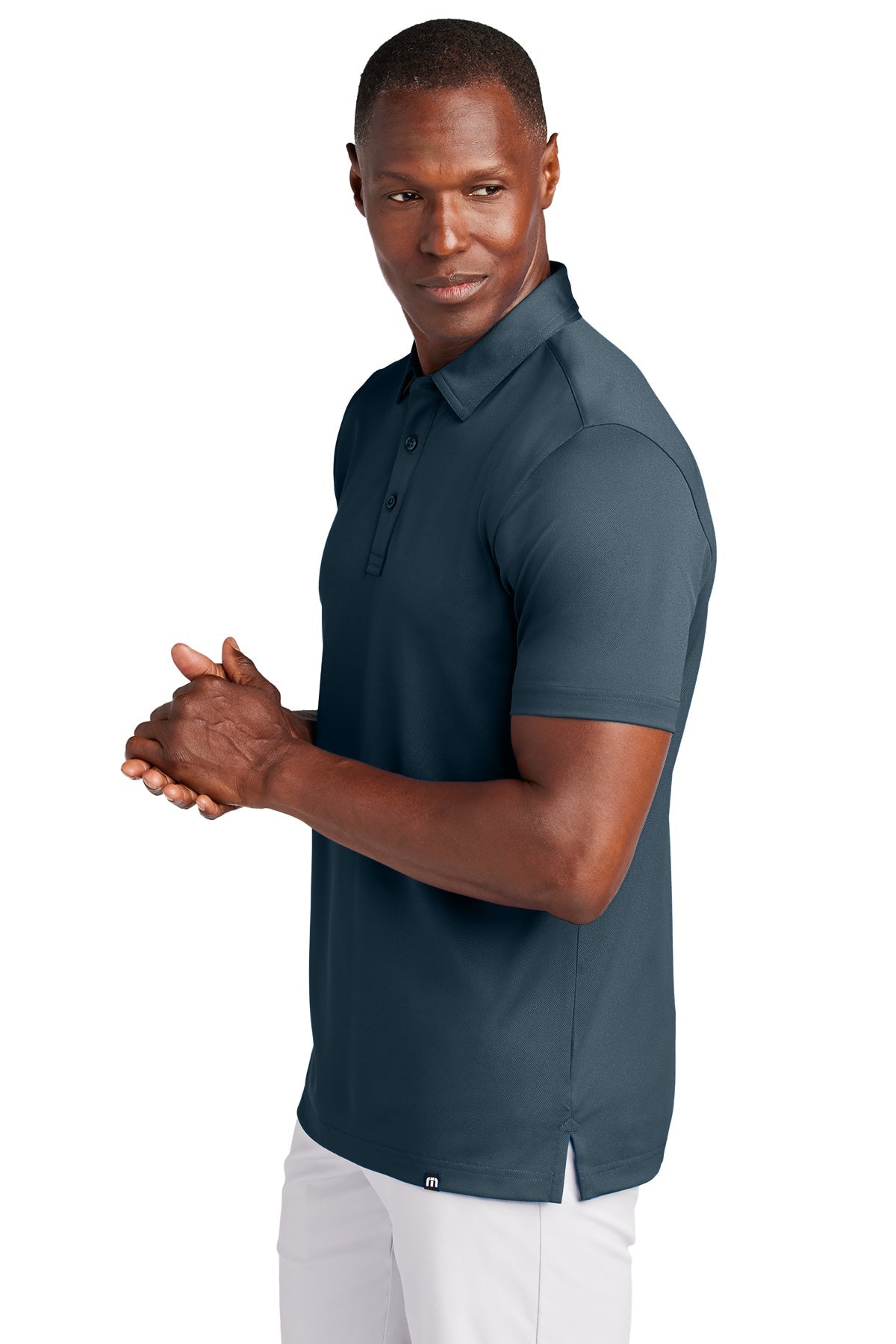 TravisMathew Cabana Solid Customized Polos, Blue Nights