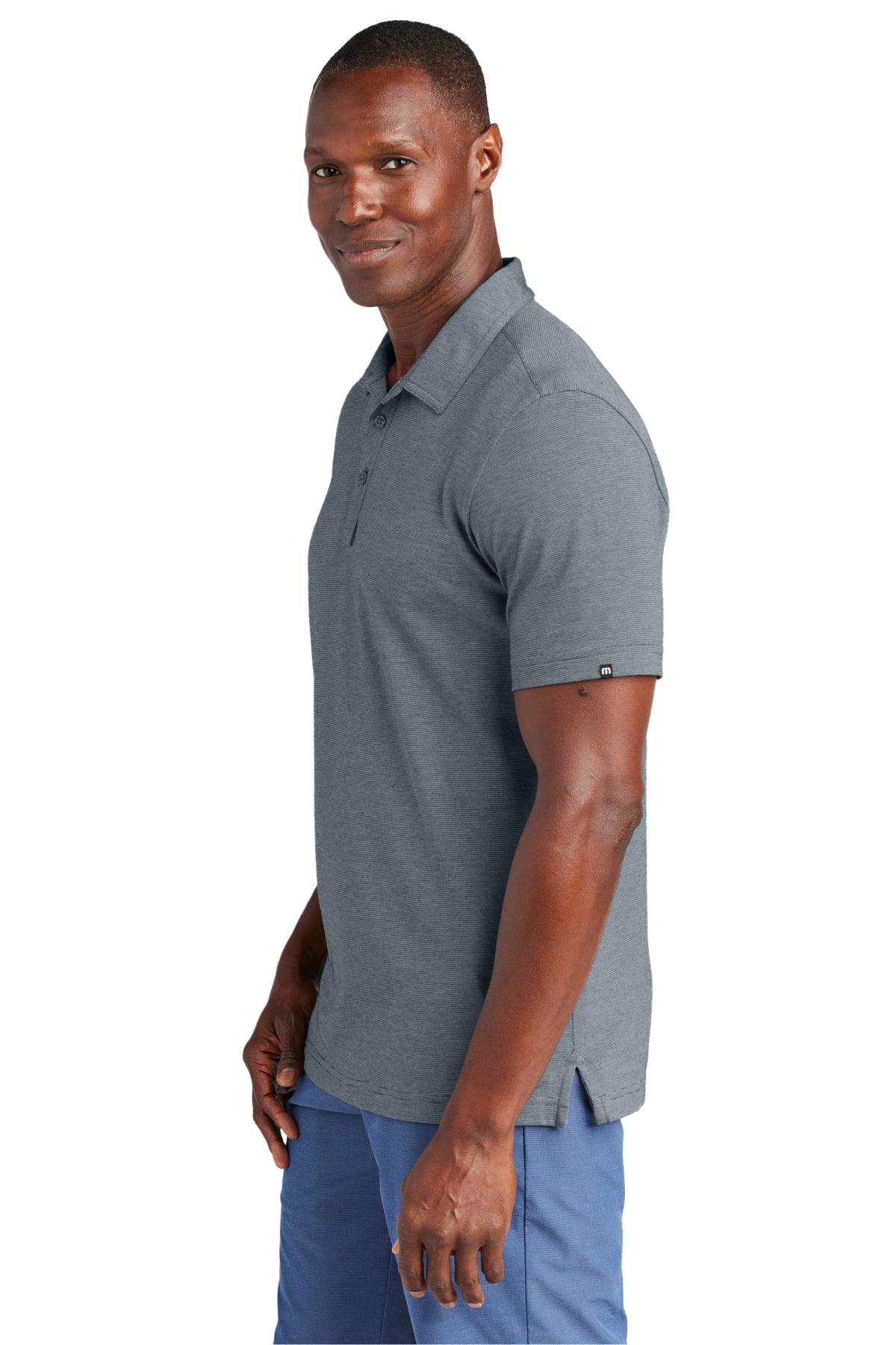 TravisMathew Sunnyvale Customized Polos, Blue Nights Heather