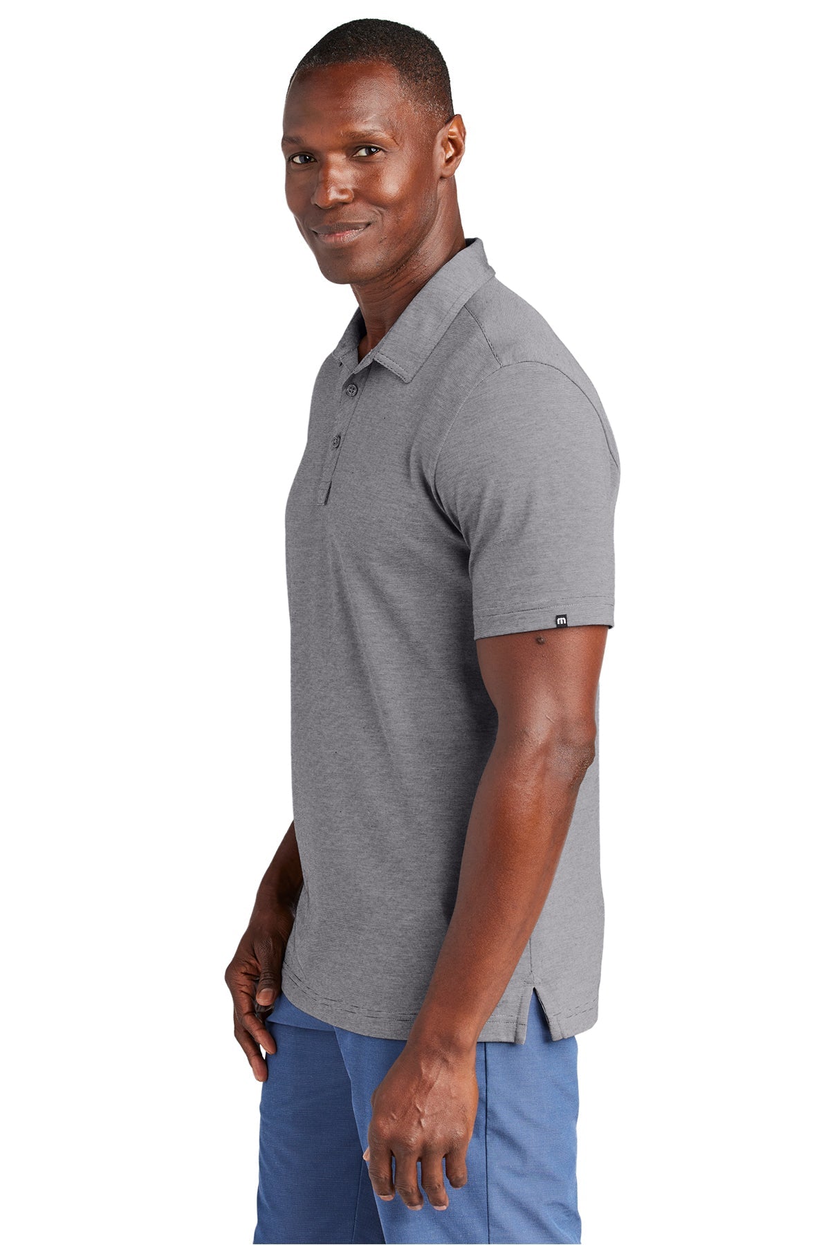 TravisMathew Sunnyvale Customized Polos, Dark Grey Heather