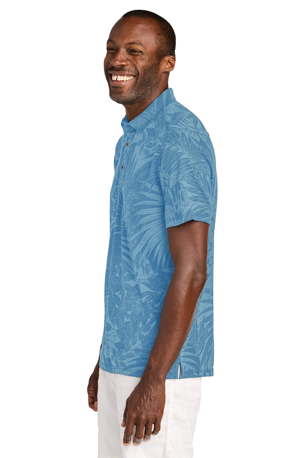 Tommy Bahama Santiago Paradise Custom Polos, Chambray Blue