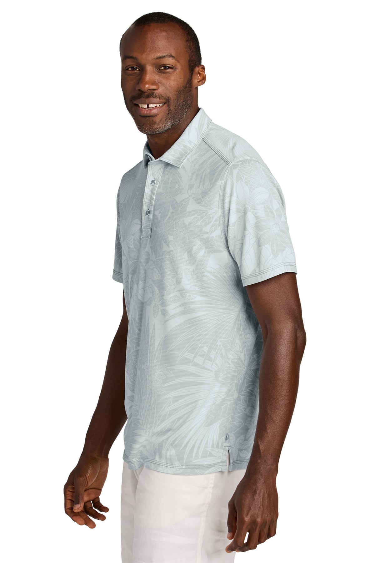 Tommy Bahama Santiago Paradise Custom Polos, Zinc Grey