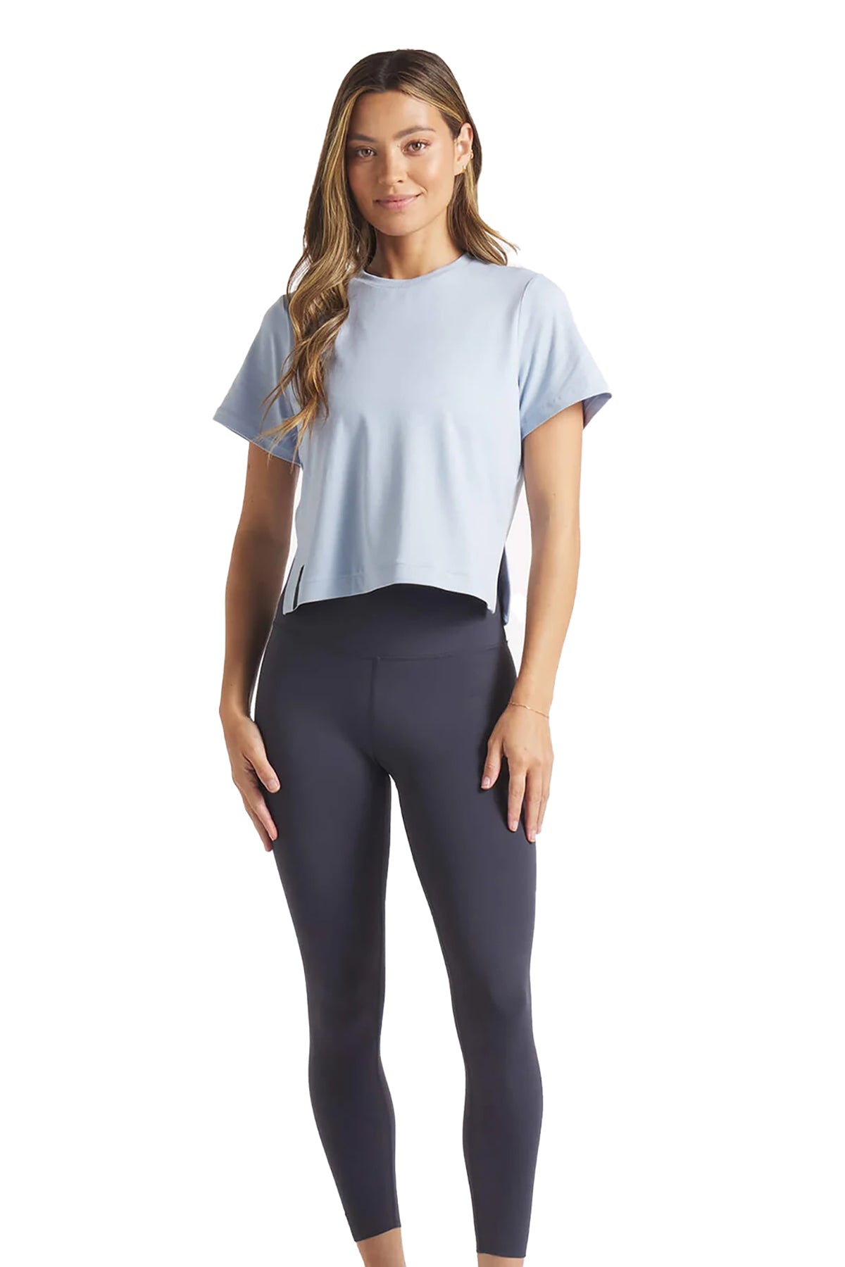 UNRL Womens Boxy Ultra Custom Tee's, Sky Blue