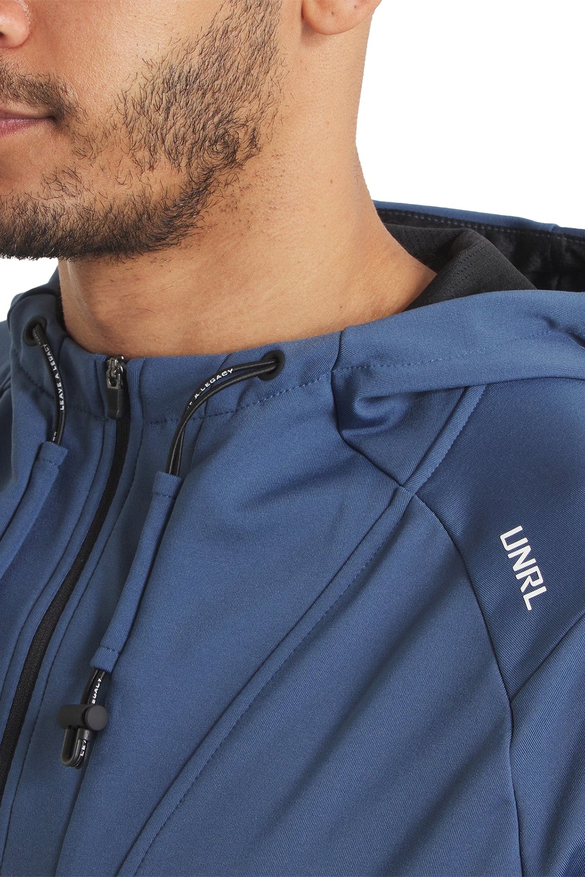 UNRL Crossover Half-Zip Custom Hoodies, Cavern Blue [Horizontal Talent]