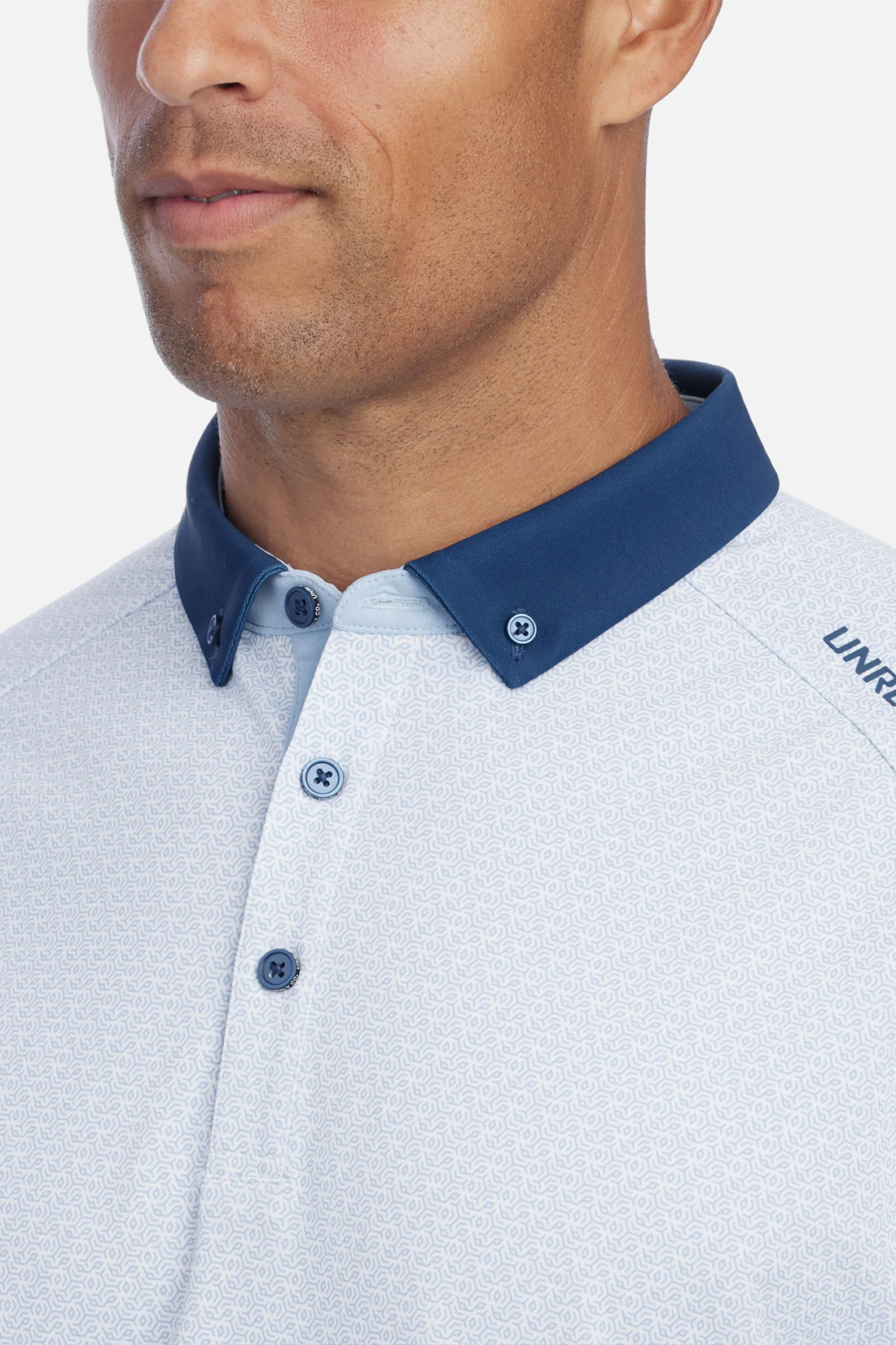 UNRL Vector Custom Polos, Sky Blue