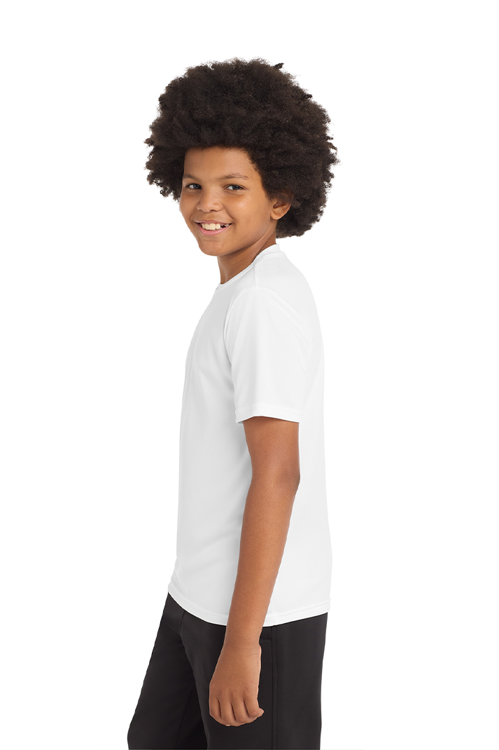 Sport-Tek Youth PosiCharge Branded Competitor Tee's, White