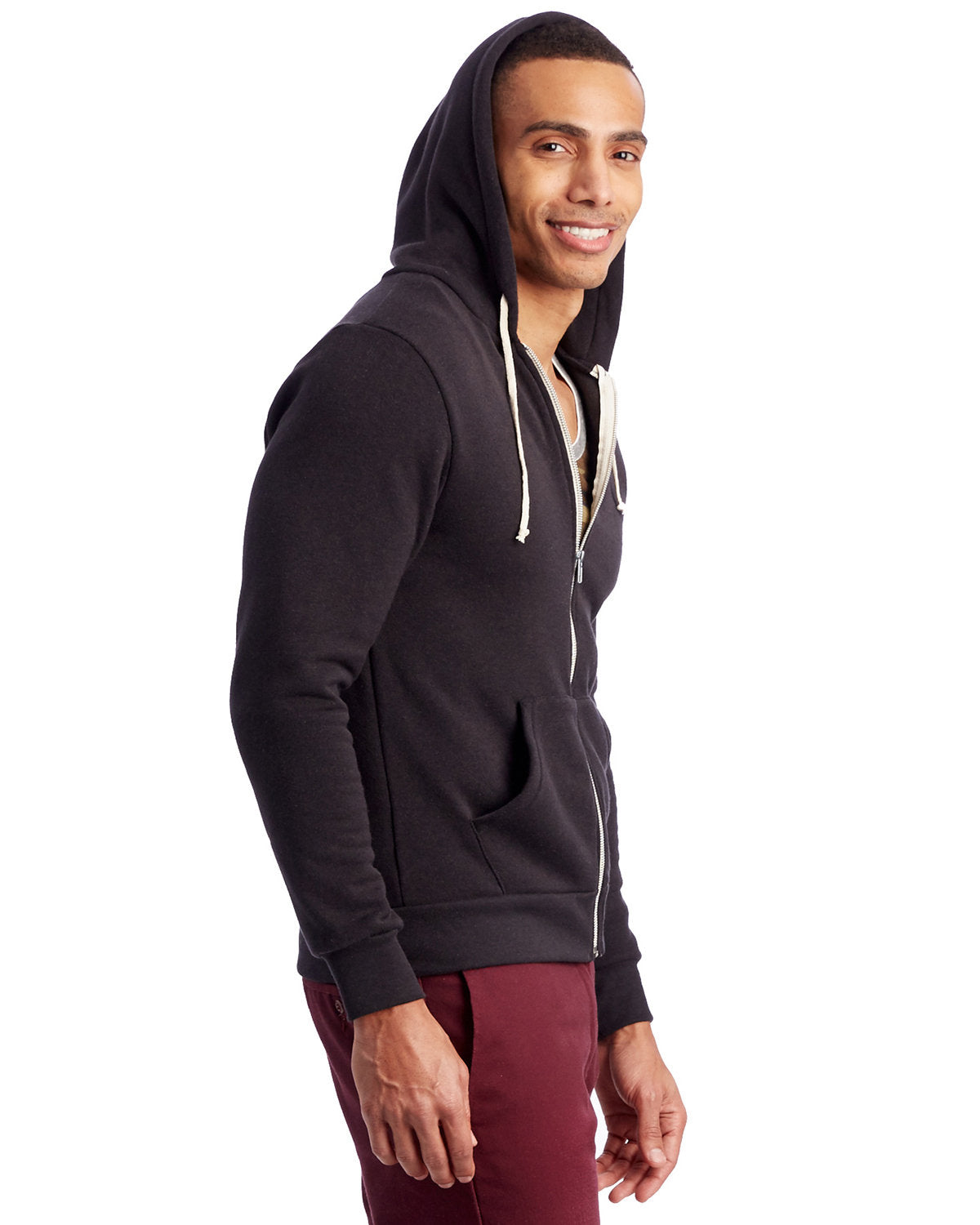 Alternative Rocky Eco-Fleece Zip Hoodie,  Eco True Black
