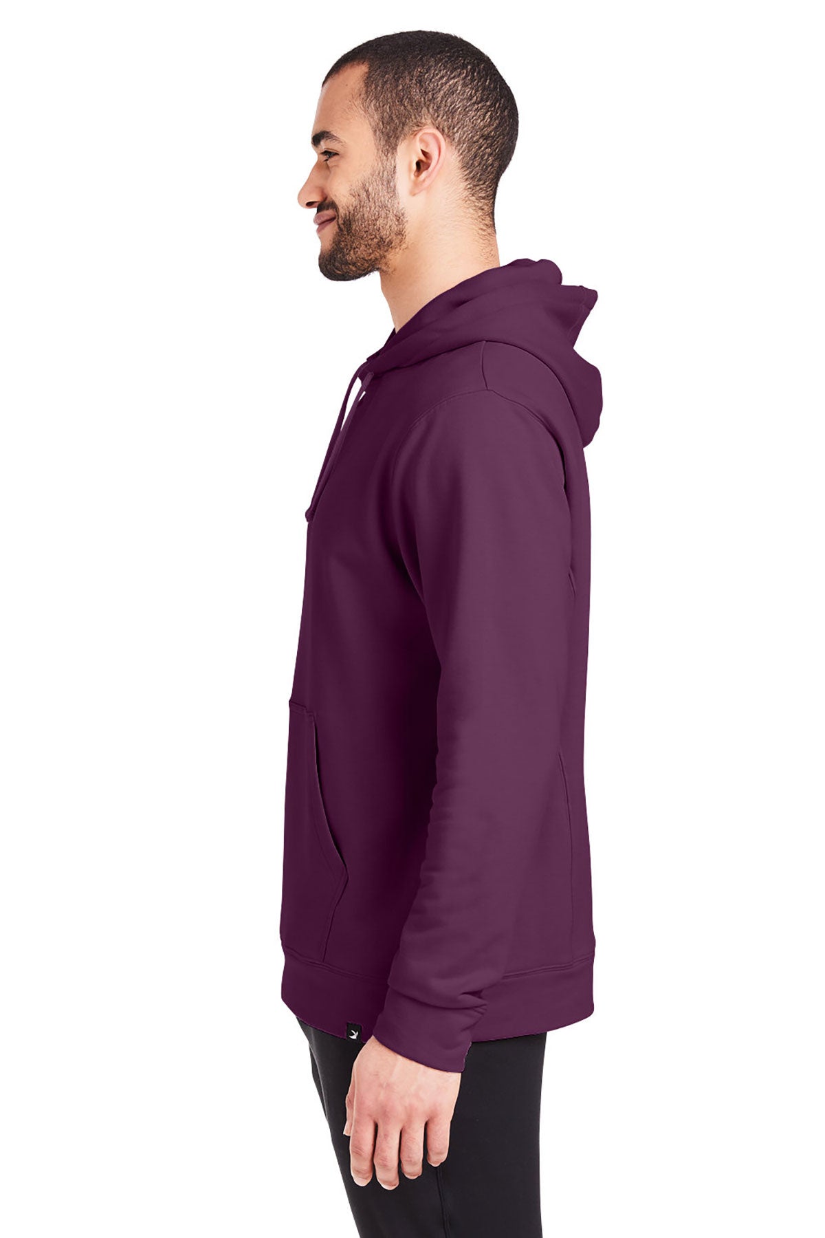 Glyder Mens Atlas Hooded Custom Sweatshirts, Mulberry