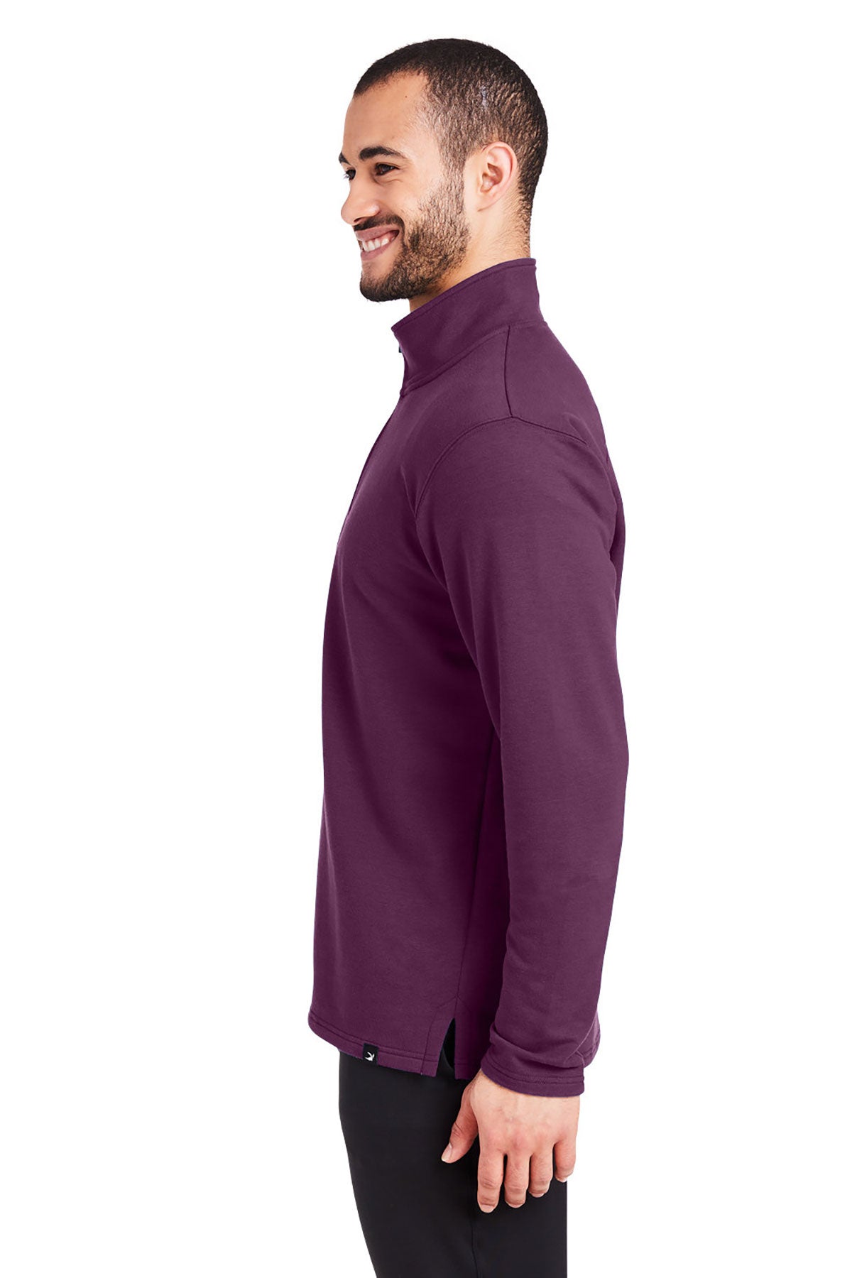 Glyder Mens Vertex Custom Quarter-Zips, Mulberry