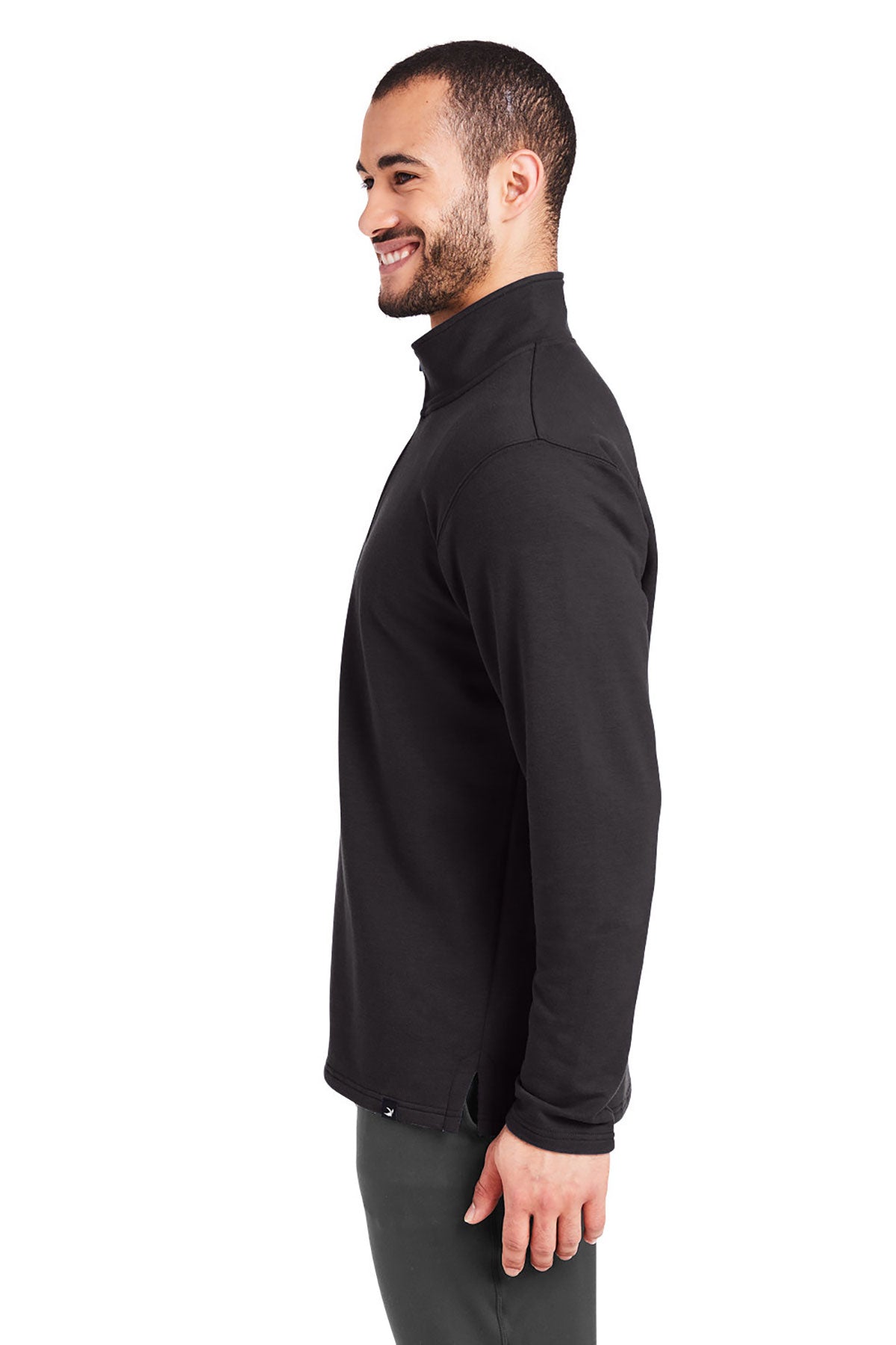 Glyder Mens Vertex Custom Quarter-Zips, Black