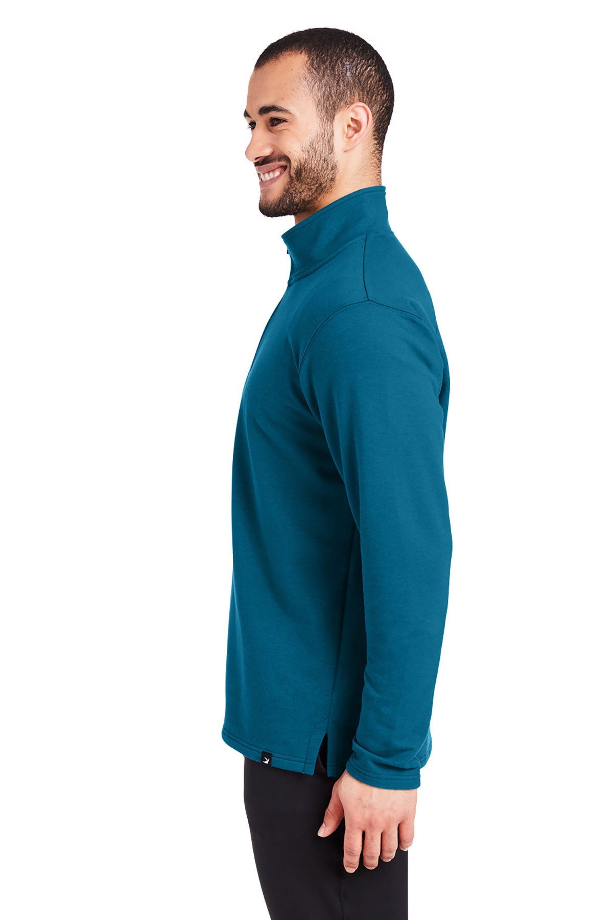 Glyder Mens Vertex Custom Quarter-Zips, Moroccan Blue