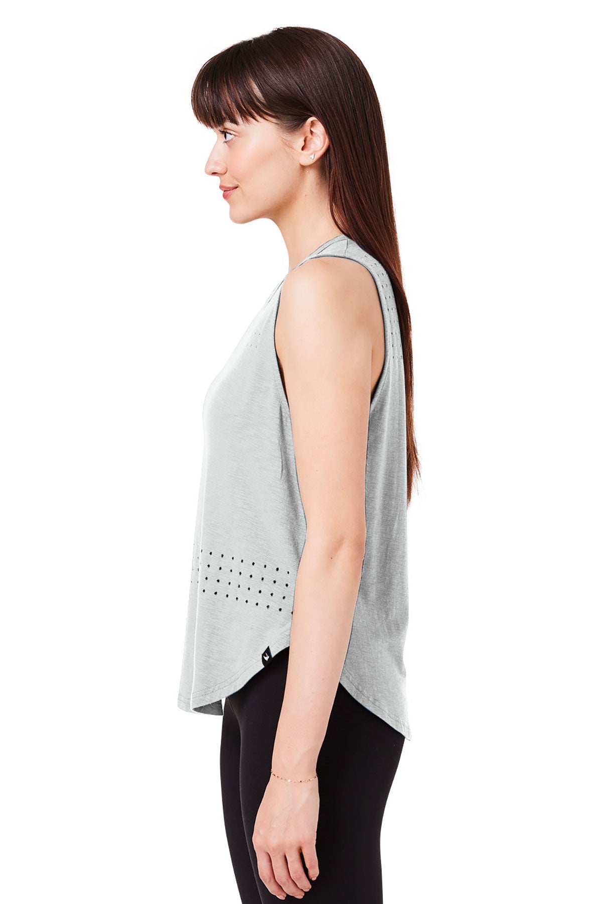 Glyder Ladies Lumasof Mood Custom Tanks, Ash Grey