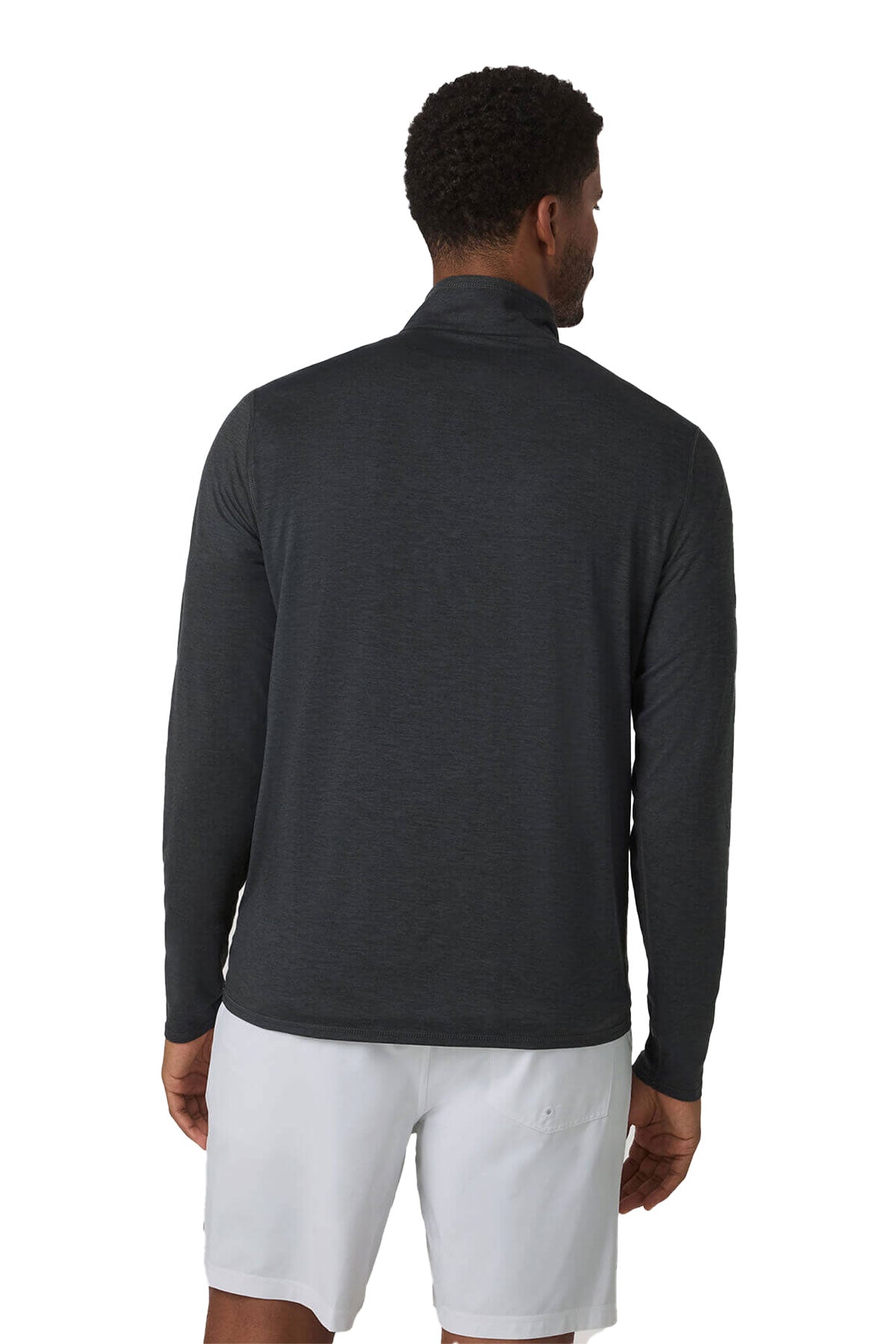 Vuori Men's 2.0 Ease Performance Custom 1/2 Zips, Light Heather Grey [Sherpa LLC]