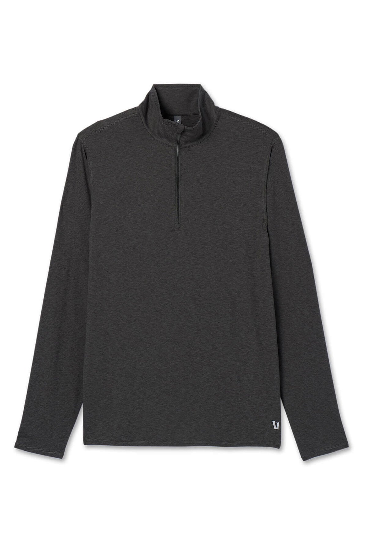Vuori Men's 2.0 Ease Performance Custom 1/2 Zips, Charcoal Heather