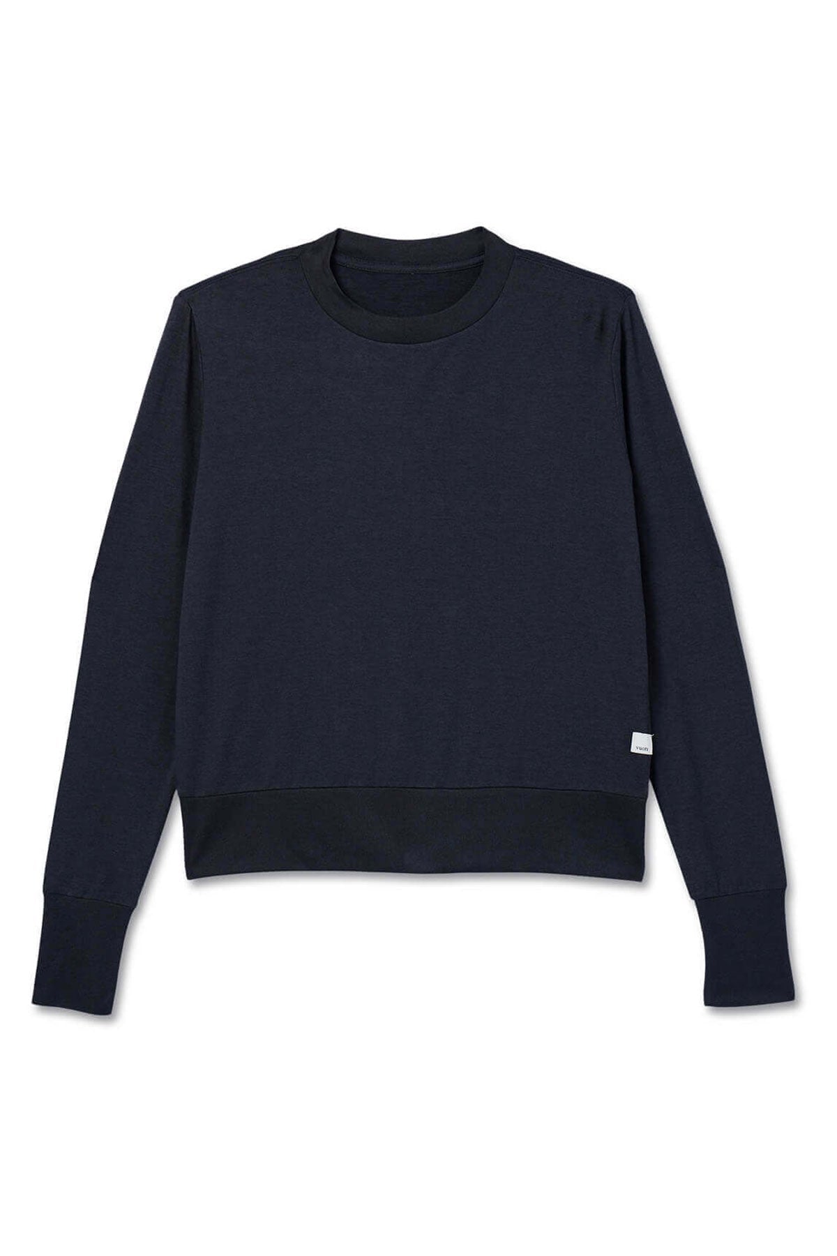 Vuori Women's Daydream Custom Crews, Black Heather [Aquarian]