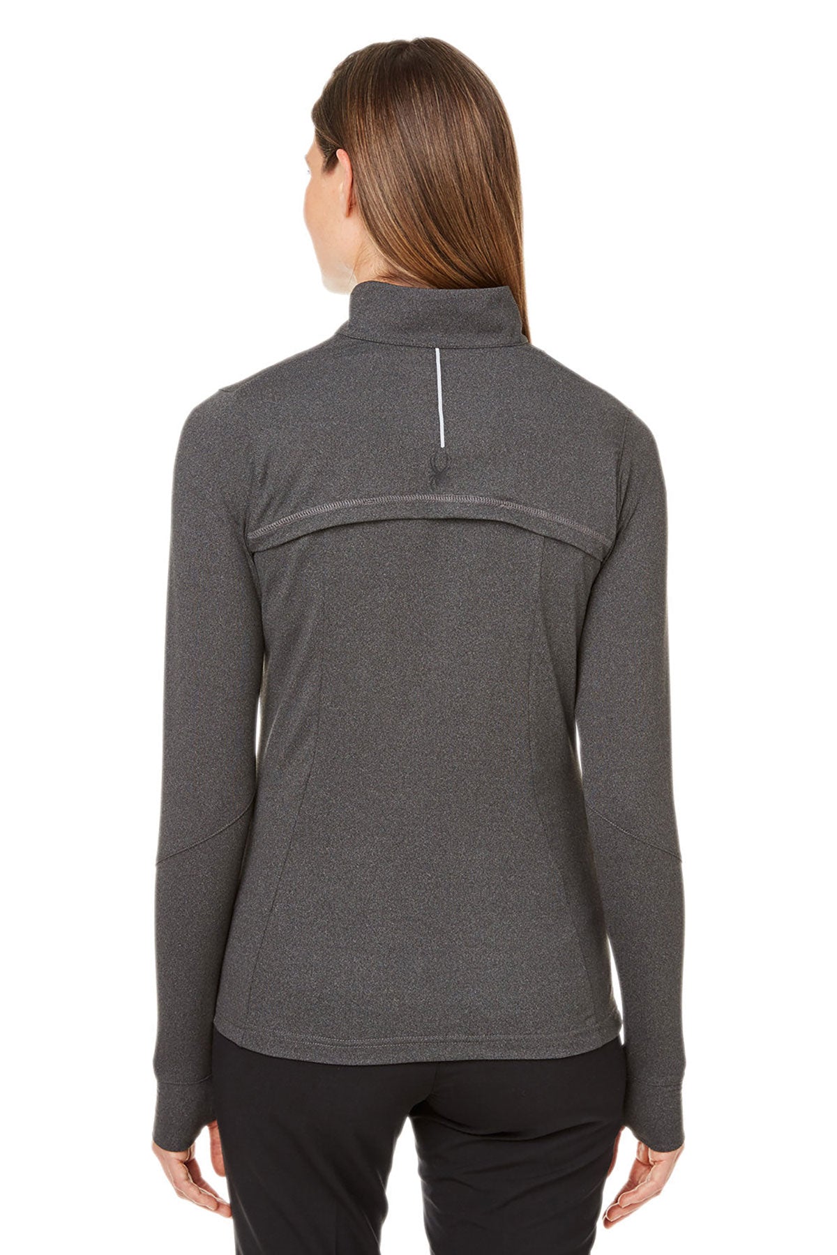 Custom Spyder Ladies' Spyre Quarter-Zips, Black Frost
