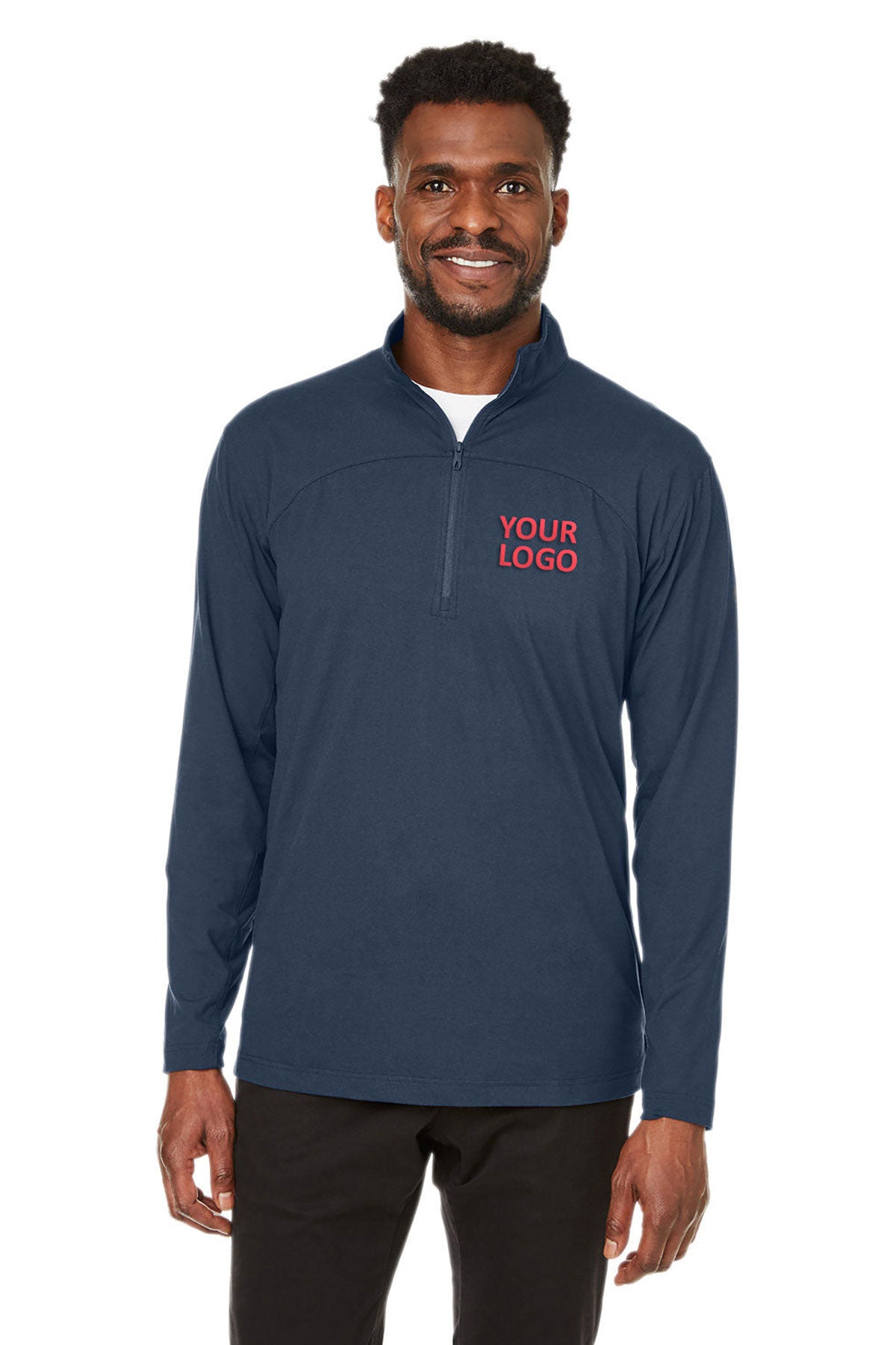 Custom Spyder Men's Spyre Quarter-Zips, Frontier Frost