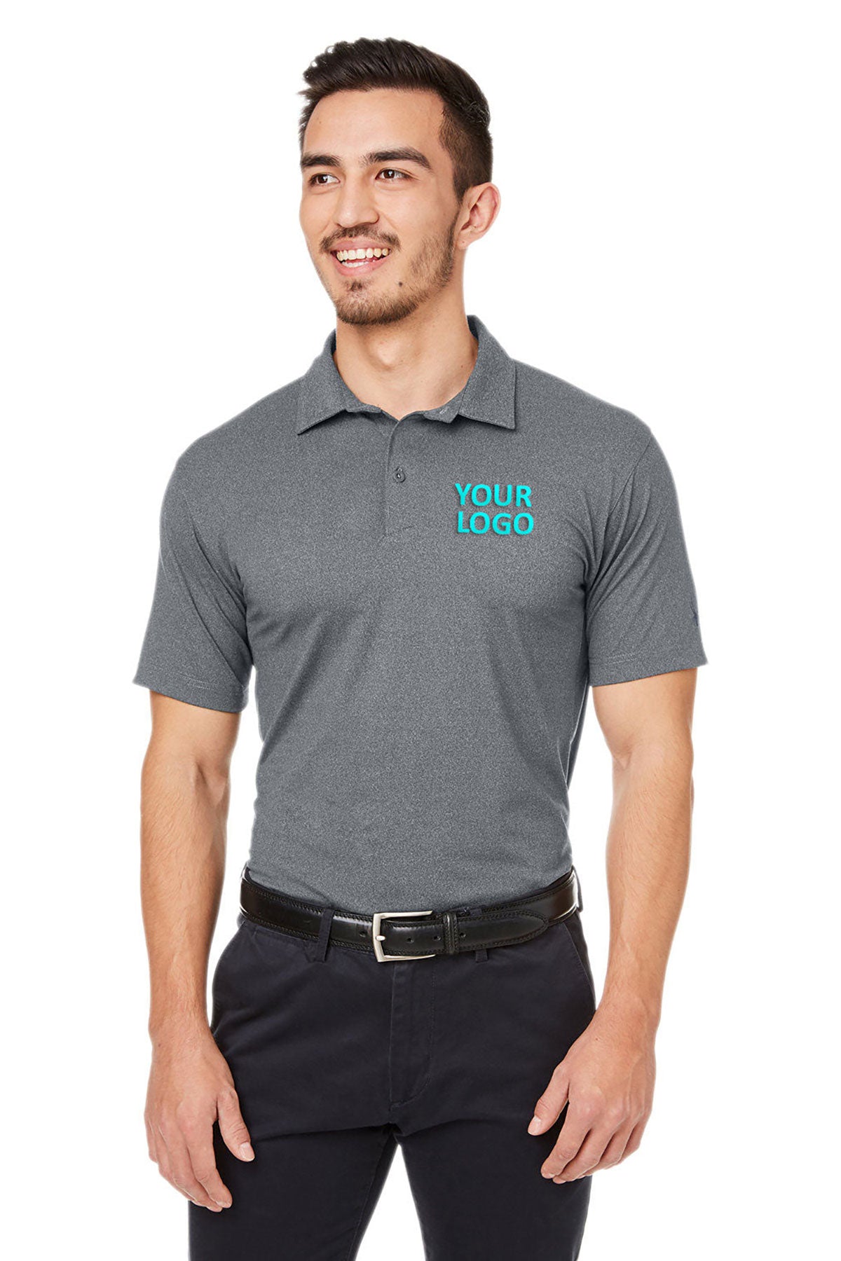 Custom Spyder Men's Spyre Polos, Polar Frost