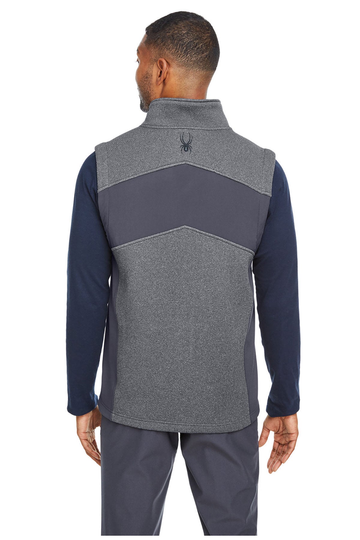 Spyder Men's Pursuit Commuter Custom Vests, Black Hthr Pol