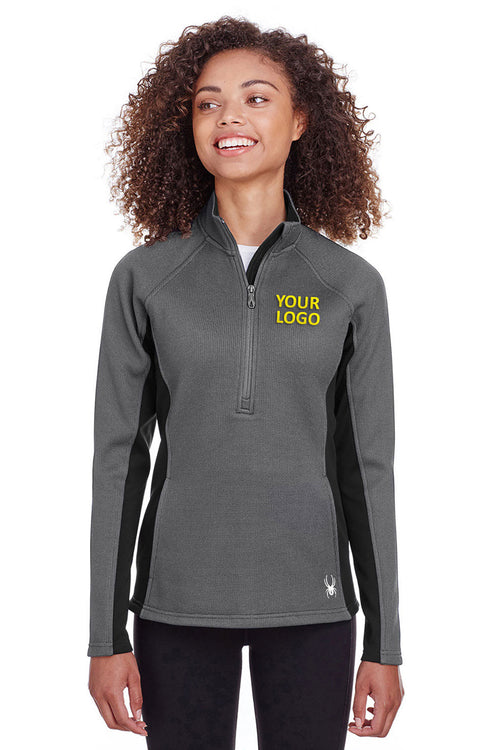 Spyder Constant Half-Zip Sweaters, Polar/ Black