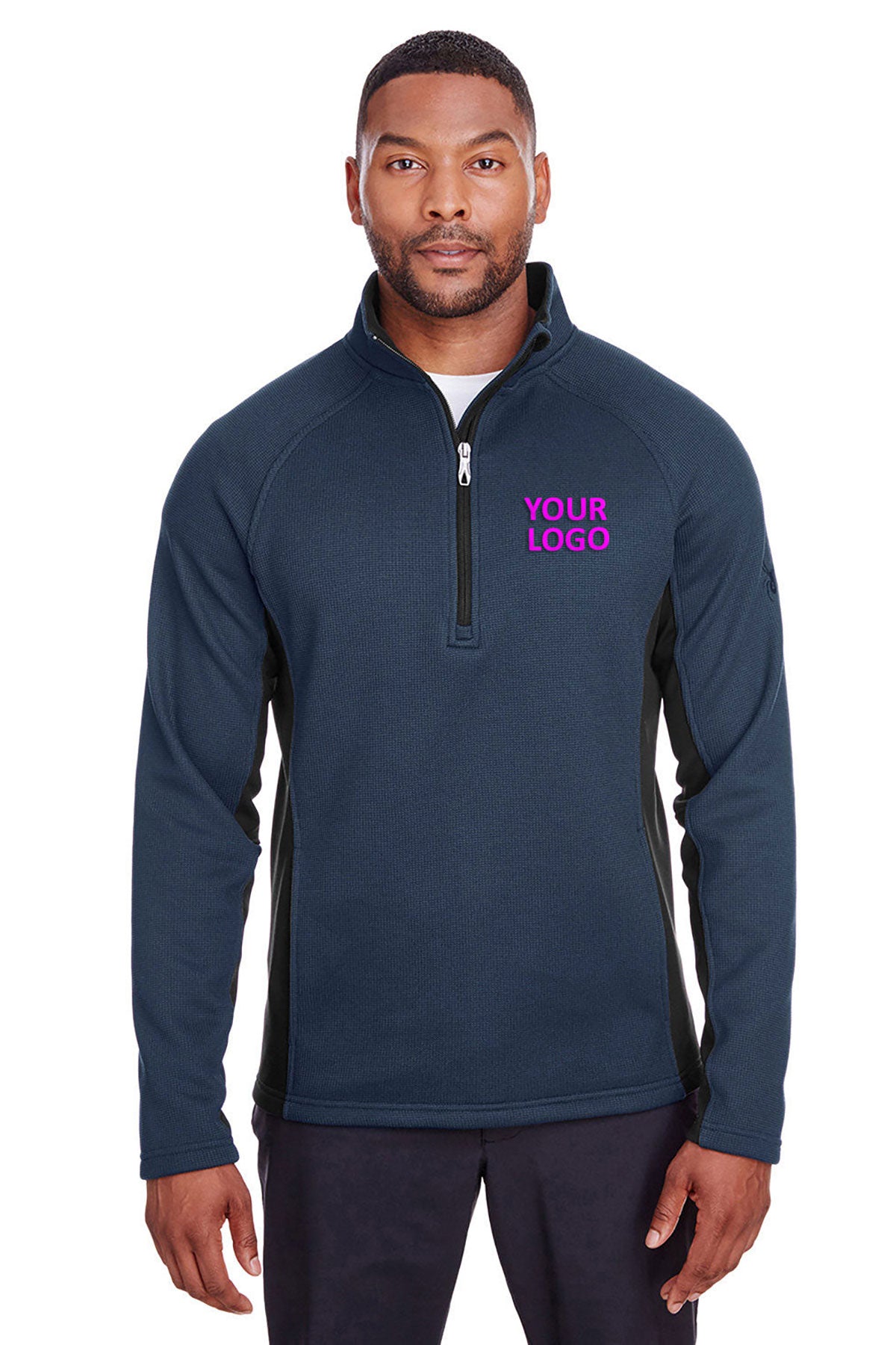 Spyder Constant Half-Zip Sweaters, Frontier/ Black
