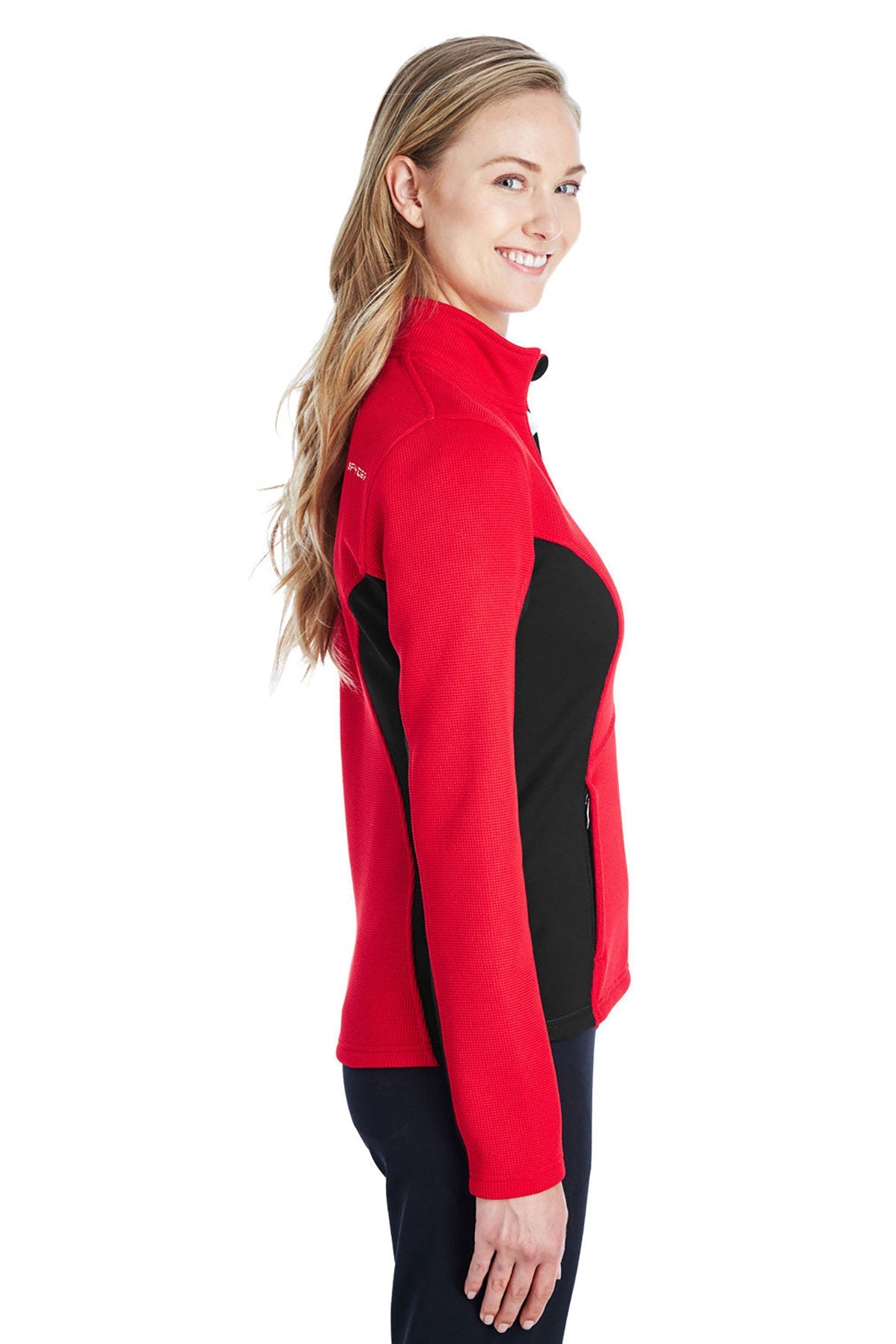 Branded Spyder Ladies Constant Full Zip Sweater Red/Black/Wht