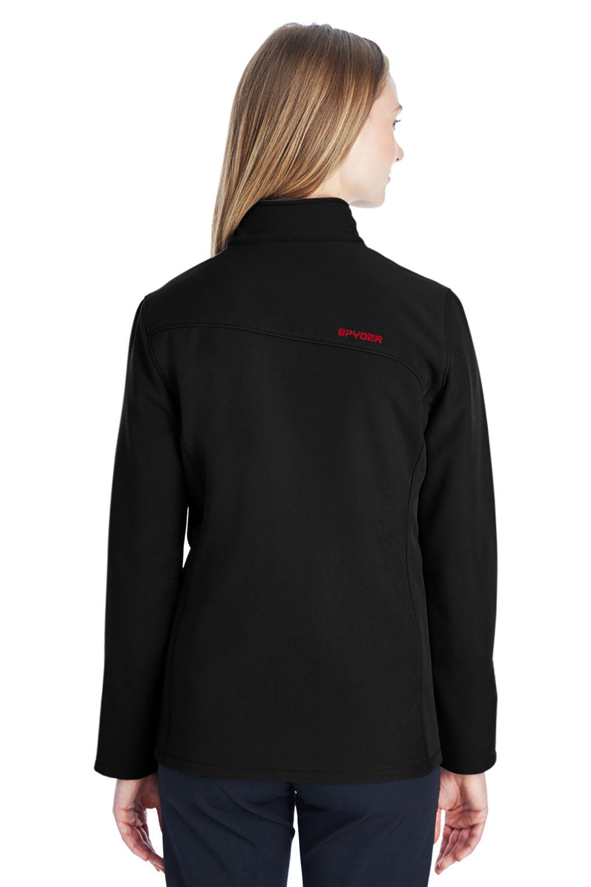 Spyder Ladies Transport Softshell Jackets, Black/ Red
