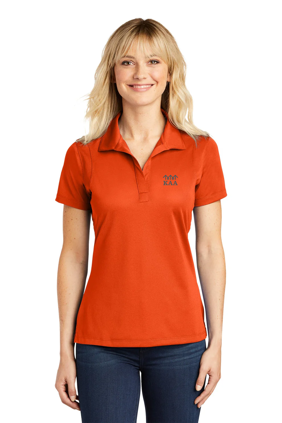 Sport-Tek Ladies Micropique Sport-Wick Polo, Deep Orange [Ken Anderson Alliance]