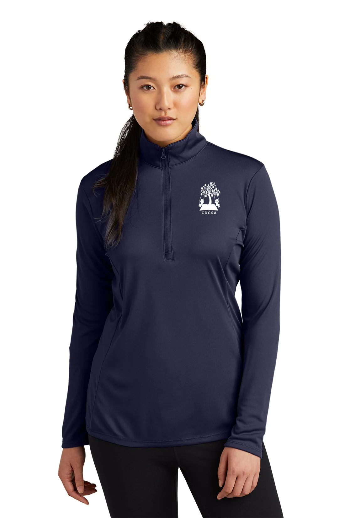 Sport-Tek Ladies PosiCharge 1/4-Zip, True Navy [CDCSA]