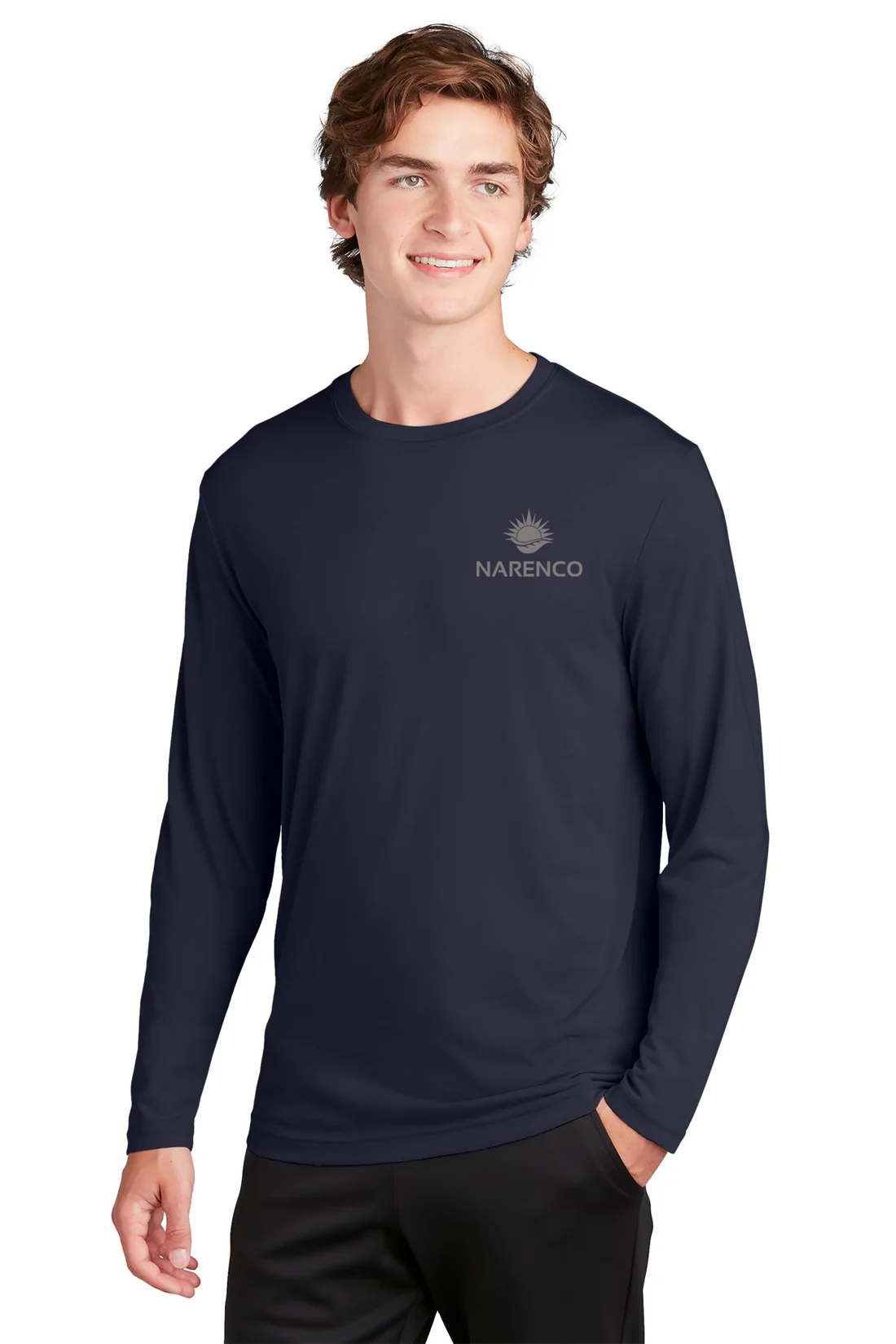 Sport-Tek Long Sleeve PosiCharge Competitor Cotton Touch Tee, True Navy [NARENCO]