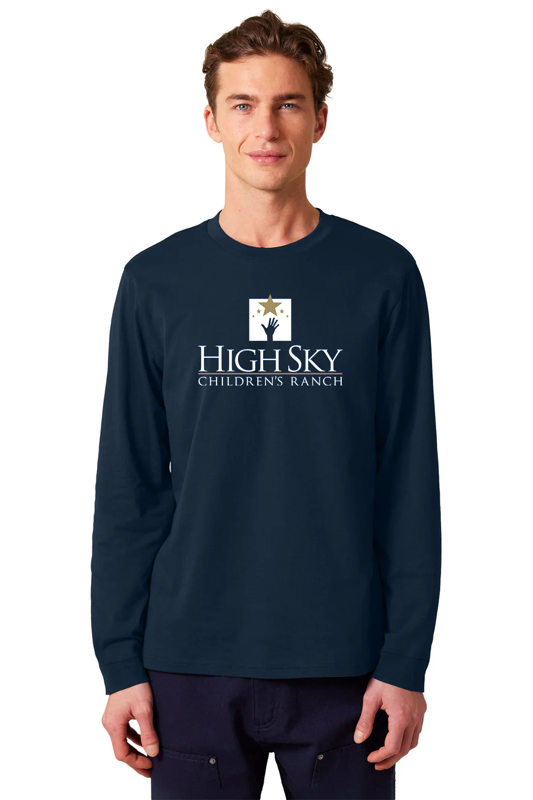 Stanley Stella Unisex Creator 2.0 Long Sleeve Tee, French Navy [High Sky Children's Ranch]