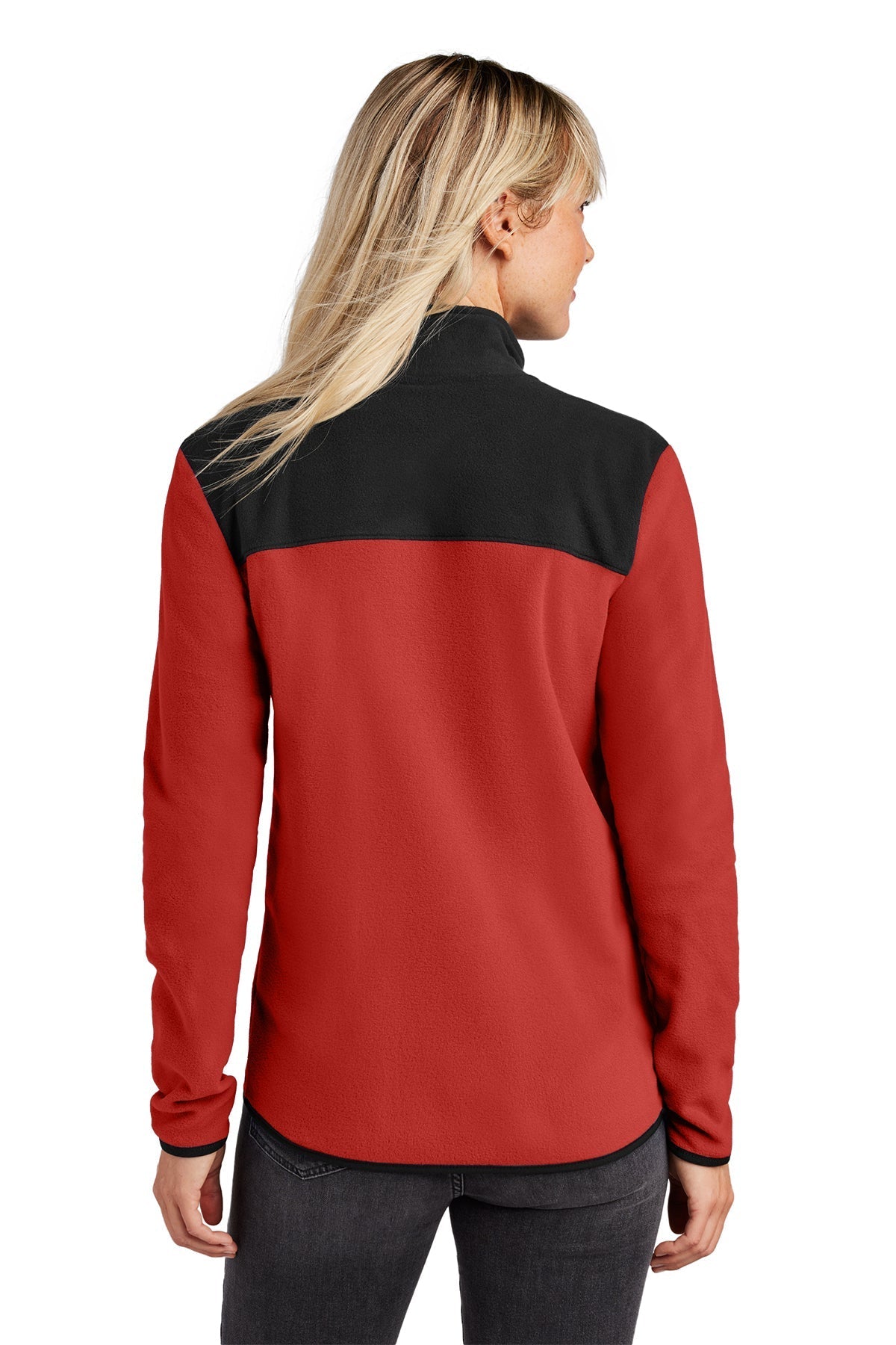 The North Face Ladies Glacier Full-Zip Fleece Jacket, Rage Red / TNF Black [Labenz & Associates]
