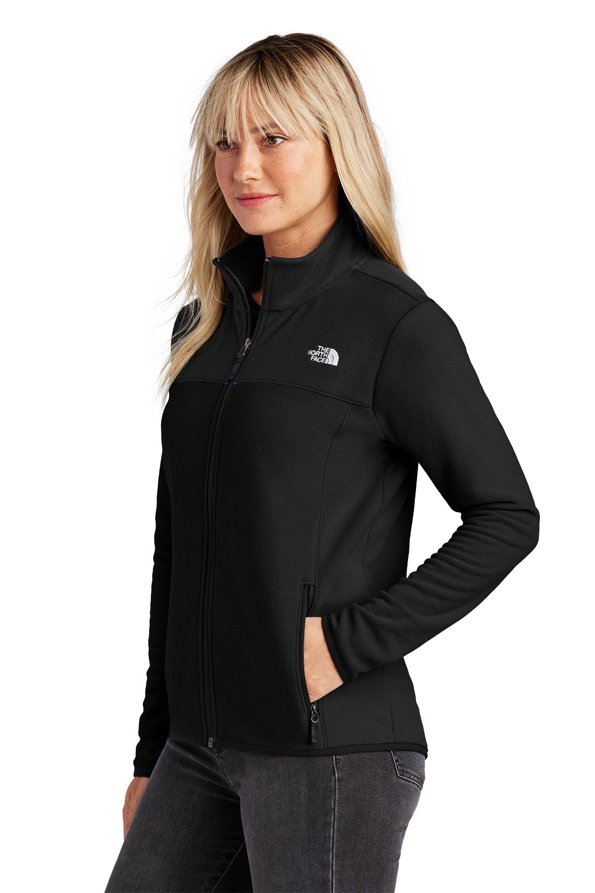 The North Face Ladies Glacier Custom Fleece Jackets, Black [Milford Mining Company Utah]