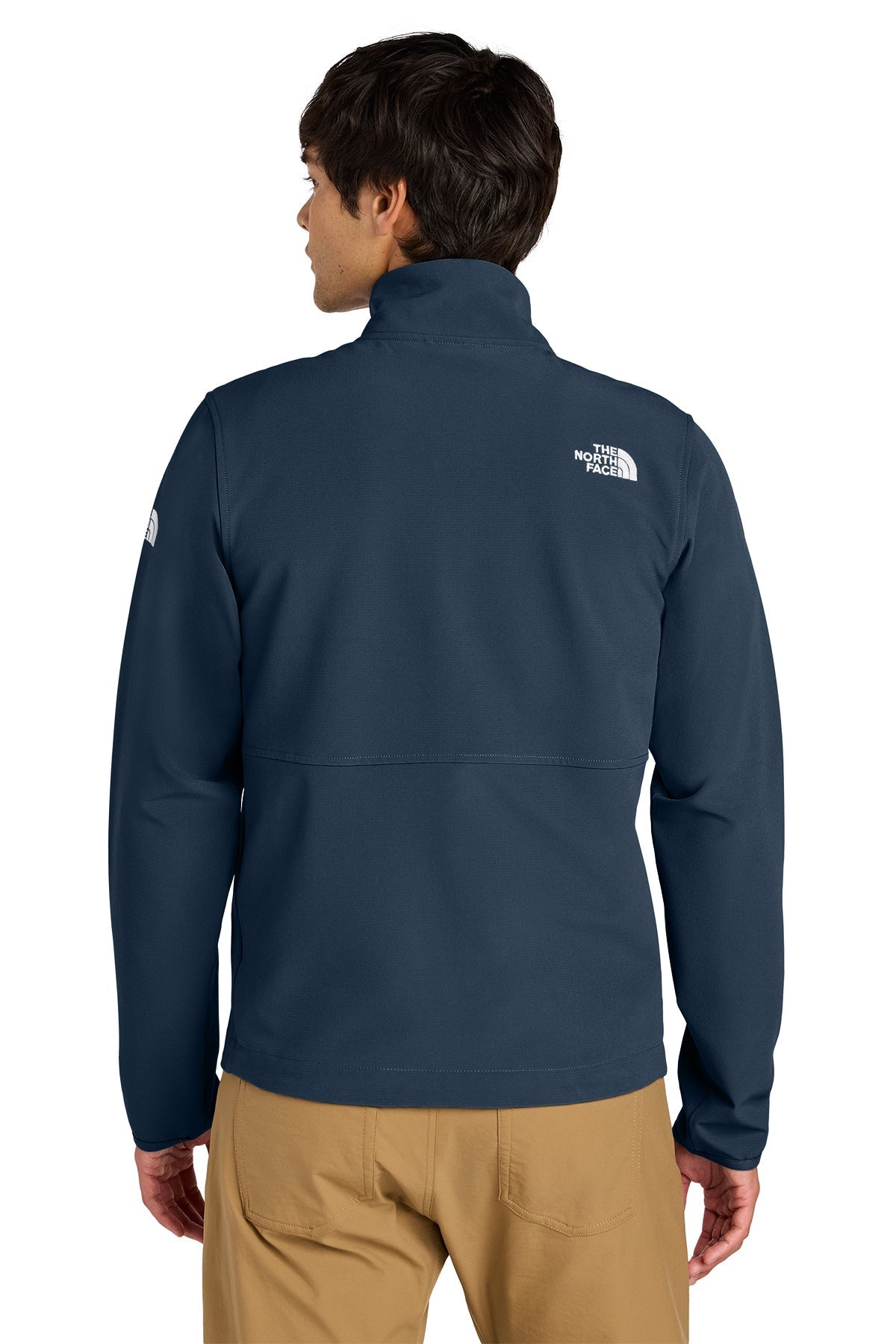 The North Face Edge Stretch Soft Shell Custom Jackets, Summit Navy [The Braff Group]