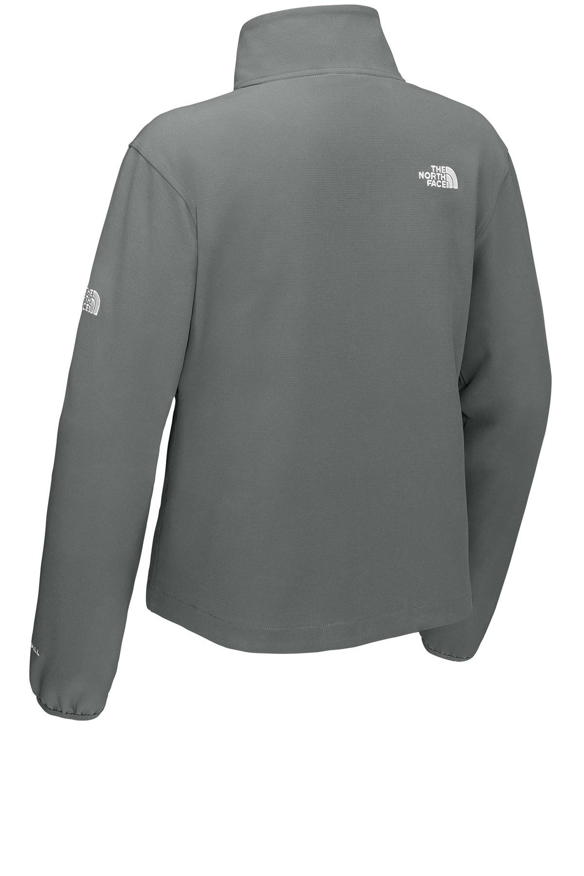 The North Face Womens Edge Stretch Soft Shell Custom Jackets, Smoked Pearl Grey