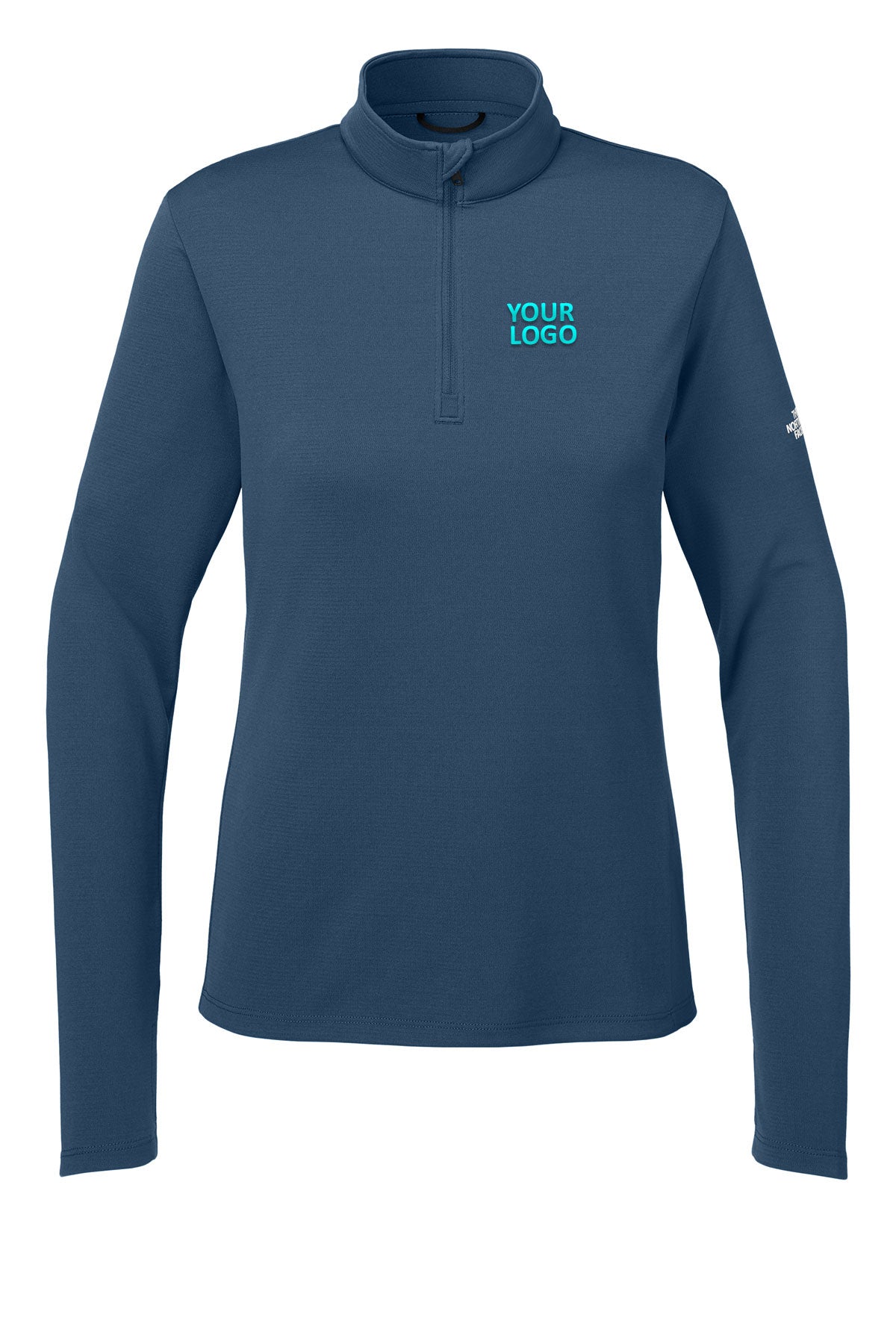 The North Face Shady Blue NF0A8ENQ custom logo sweatshirts embroidered