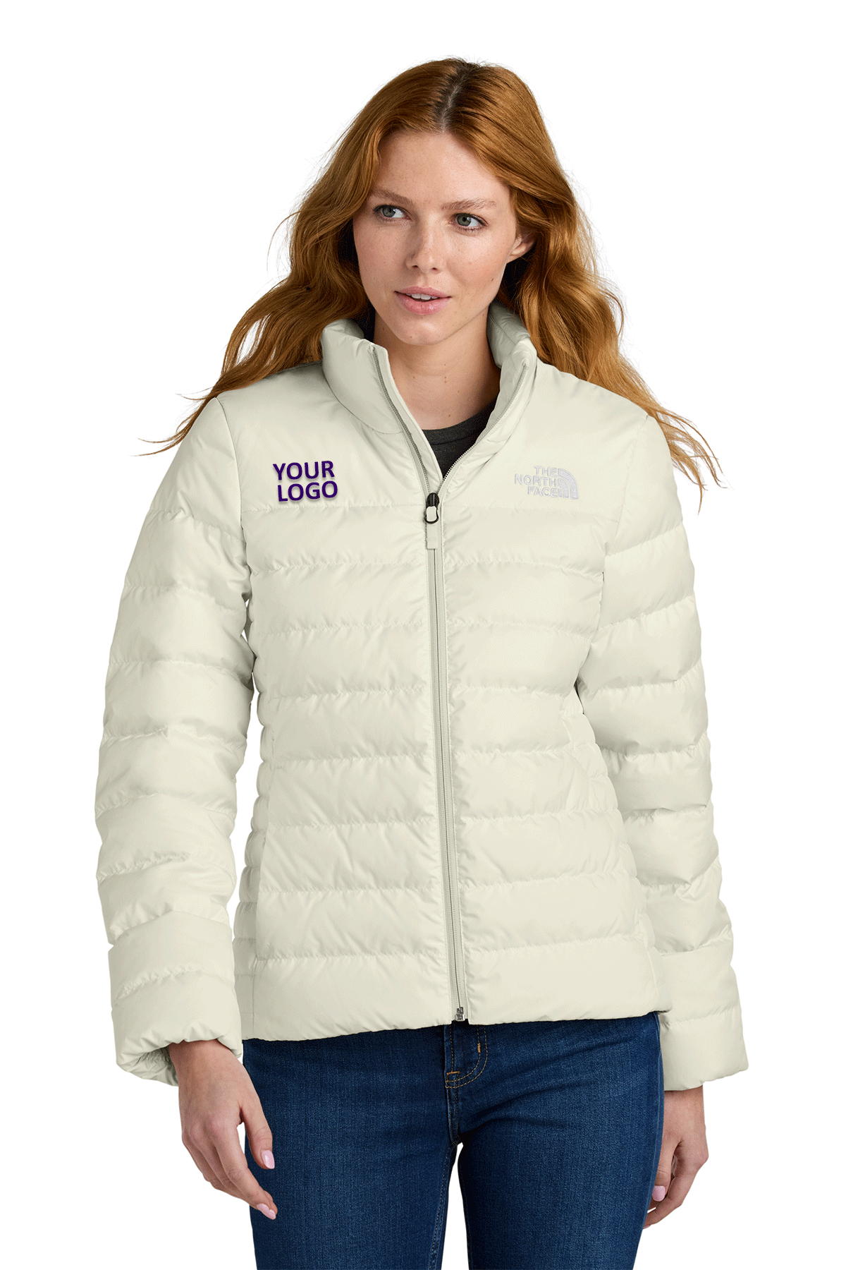 The North Face Vintage White NF0A7V4G business logo jackets