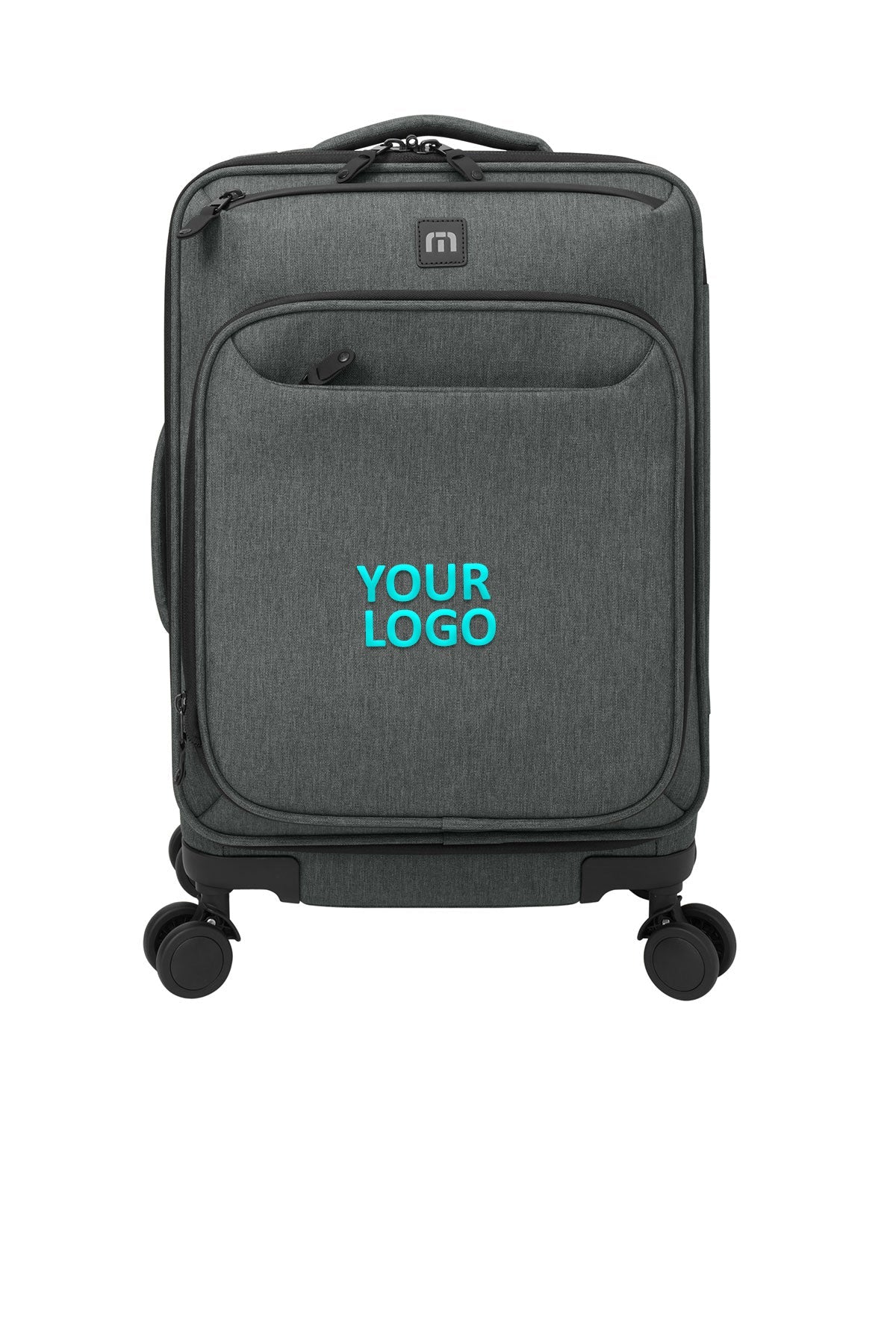 TravisMathew Quad Carry-On Spinner, Graphite Heather