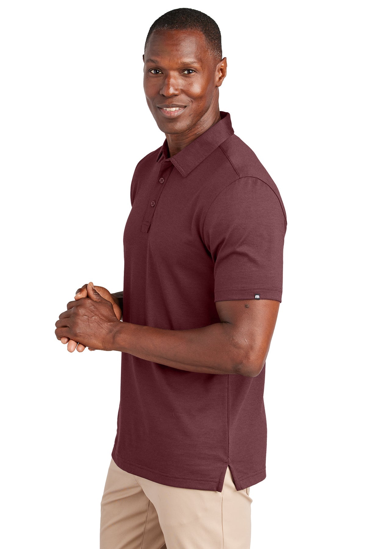 TravisMathew Sunnyvale Customized Polos, Oxblood Heather [Sigma Nu]