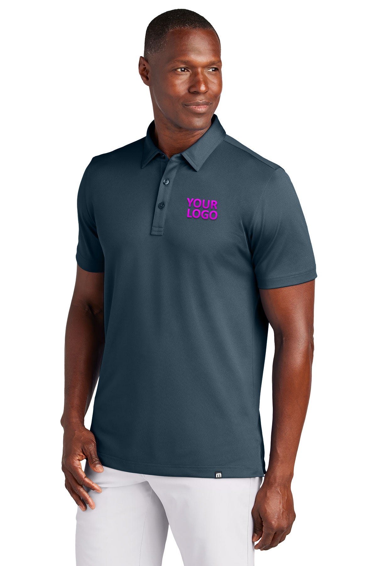 TravisMathew Blue Nights TM1MAA370 custom polo shirts with logo