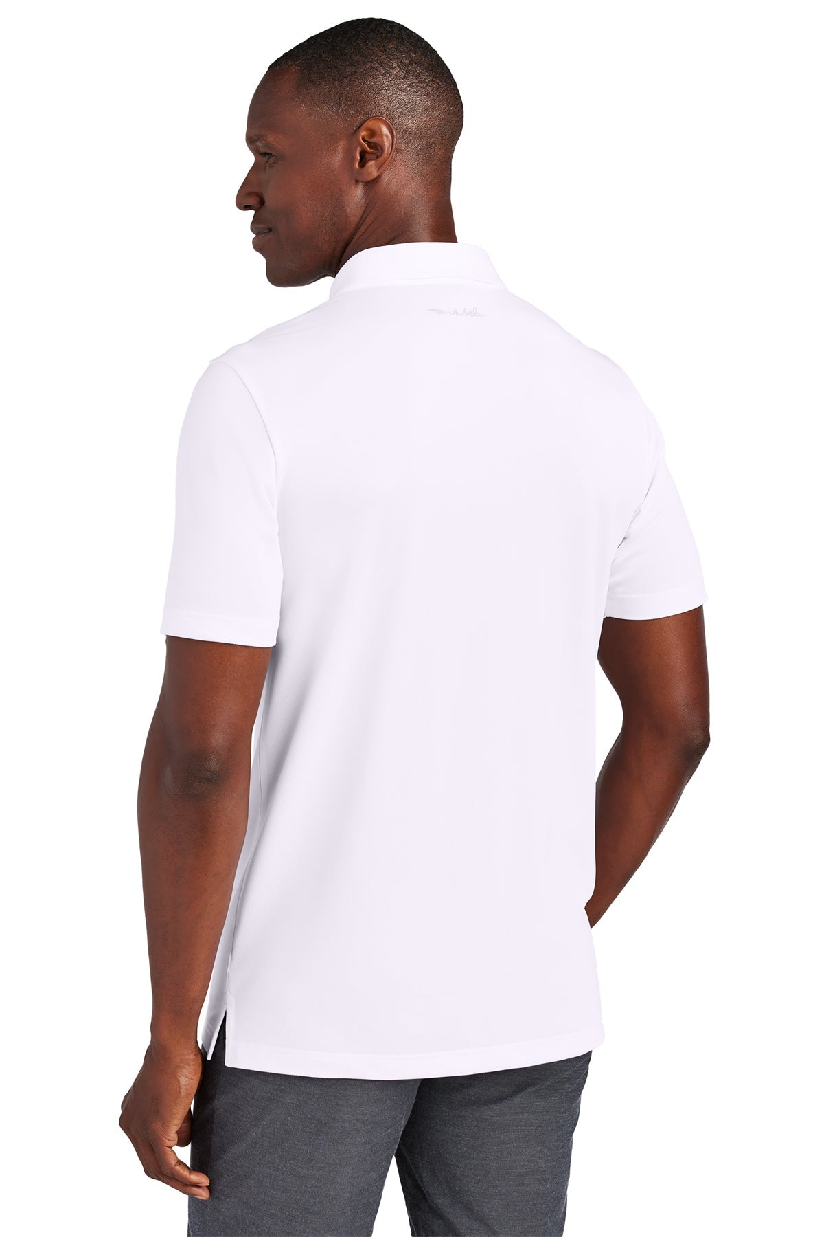 TravisMathew Cabana Solid Customized Polos, White [Real8 Group]