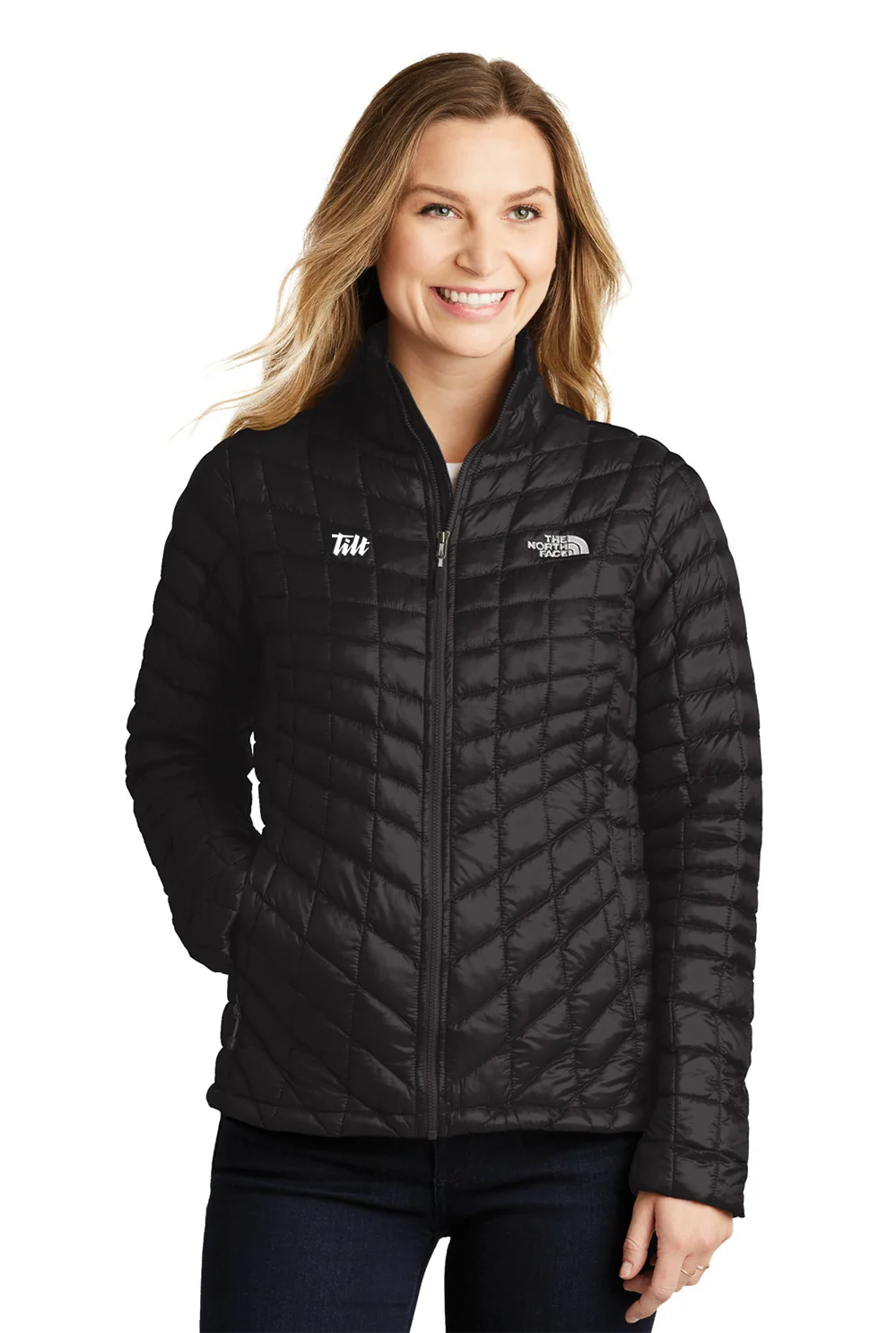 The North Face Ladies ThermoBall Trekker Jacket, TNF Matte Black [Tilt]