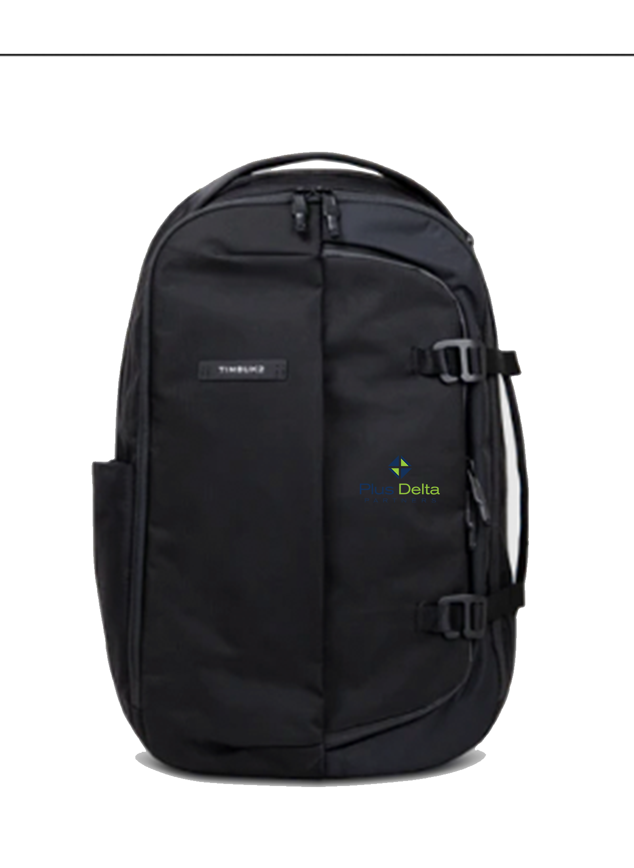 Timbuk2 Never Check Customized Backpacks, Jet Black [Plus Delta Partners]